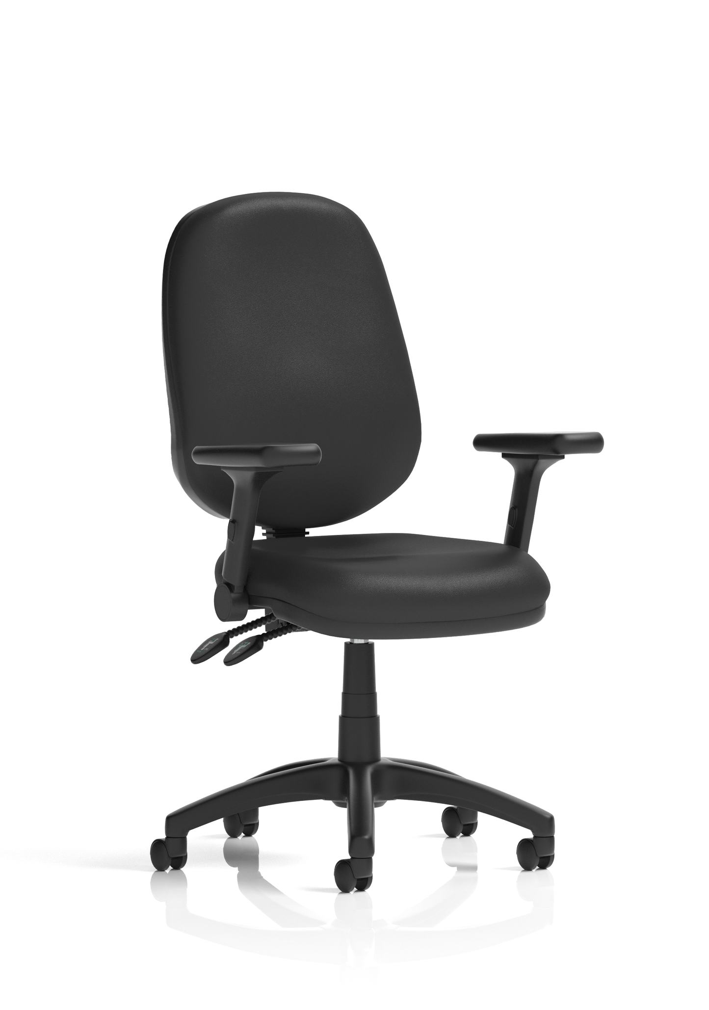 Image ForBrunswick Deluxe Medium Back Stacking Visitor Office Chair with Arms with Castors Bespoke
