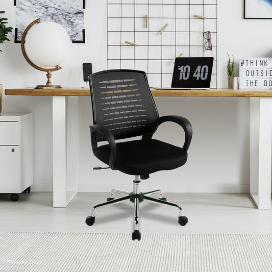 Nautilus Carousel - Medium Mesh Back Operator Office/Home Office Chair - ChairwayUKOperator ChairBCM/F1203/BKNautilus Carousel - Medium Mesh Back Operator Office/Home Office Chair
