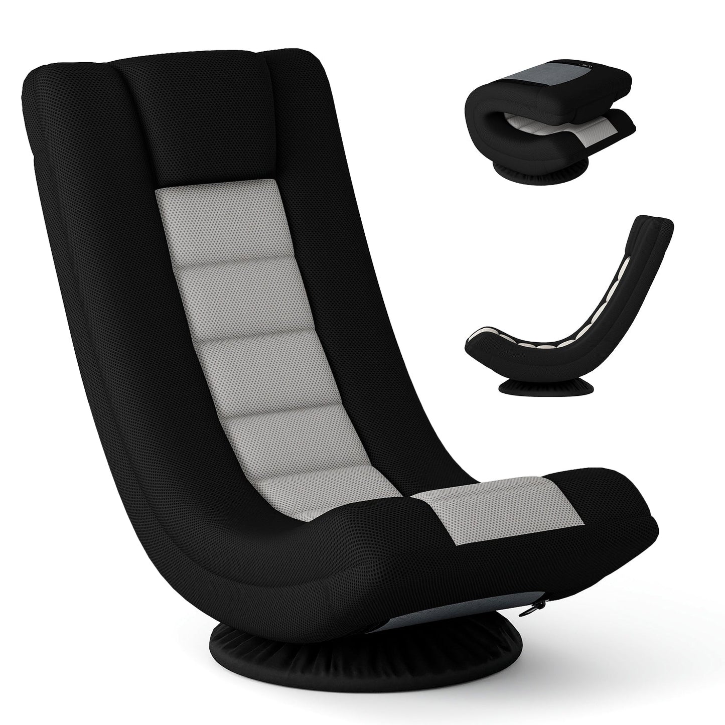 360 Swivel Gaming Chair 4 Position Adjustable Folding Floor Sofa