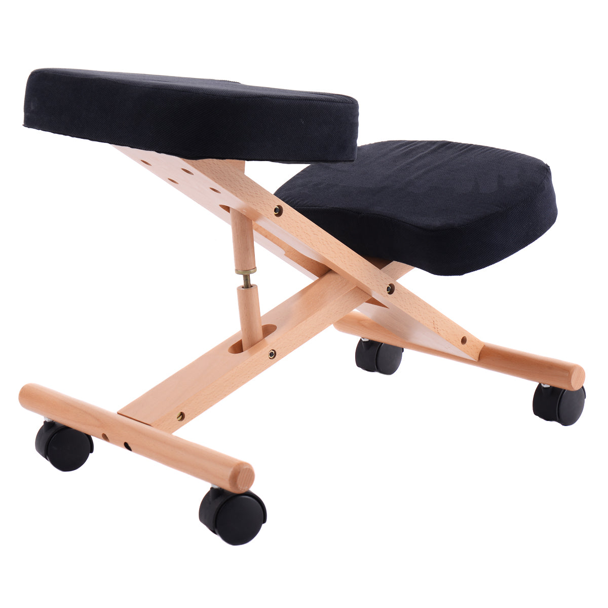 Wooden Orthopaedic Kneeling Stool Ergonomic Posture Frame Seat - ChairwayUK
