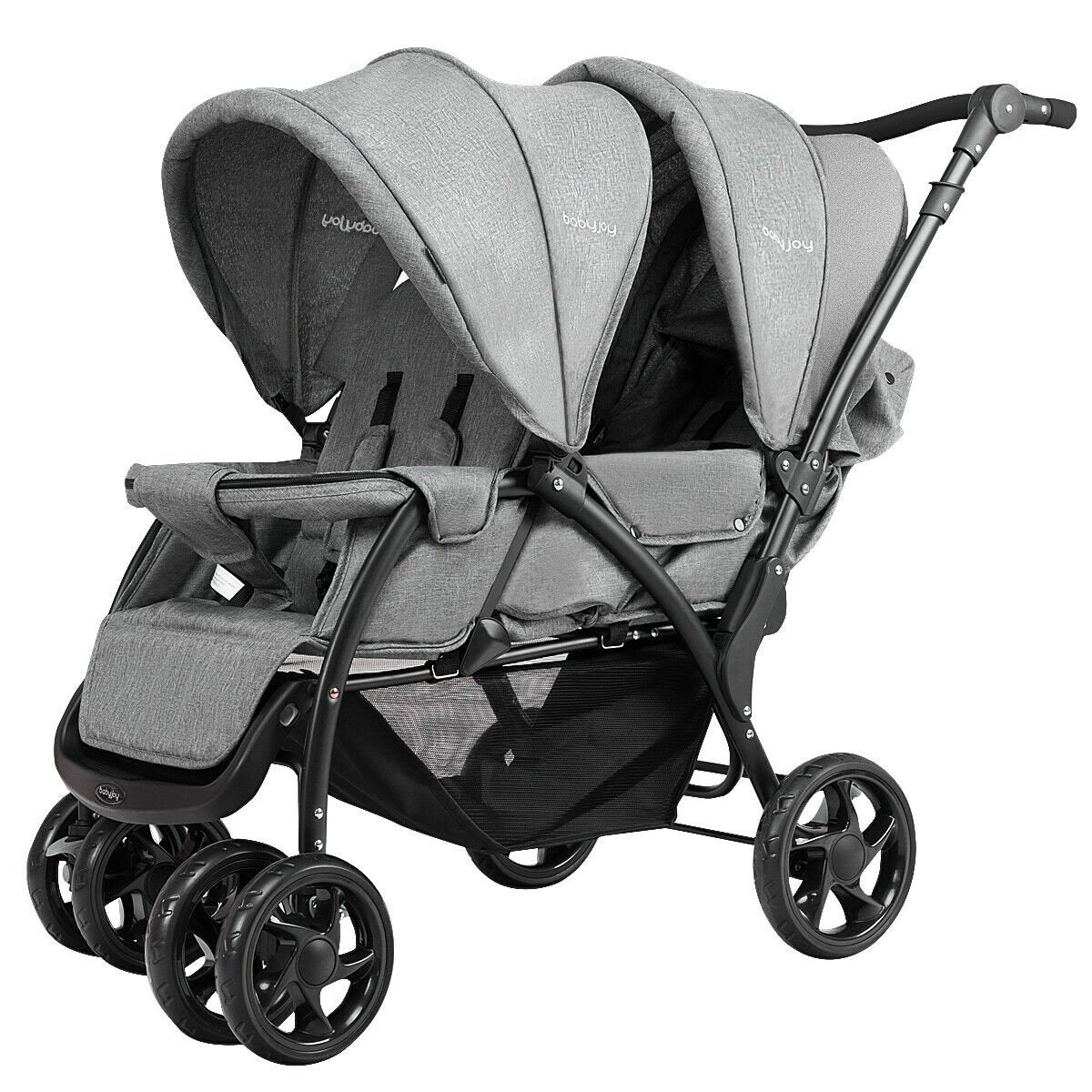 Image for Convertible Baby Stroller with Reversible Seat and Adjustable Canopy