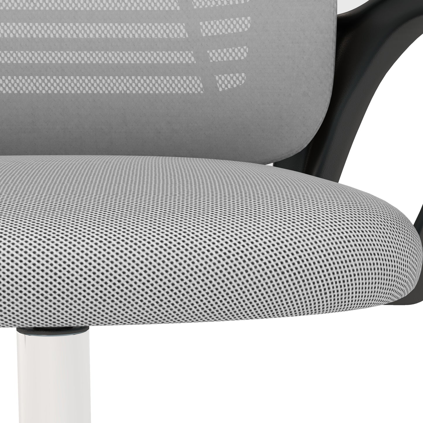 Image for Vinsetto Ergonomic Office Chair, Mesh Desk Chair with Rotatable Headrest, Lumbar Back Support, Armrest, Grey