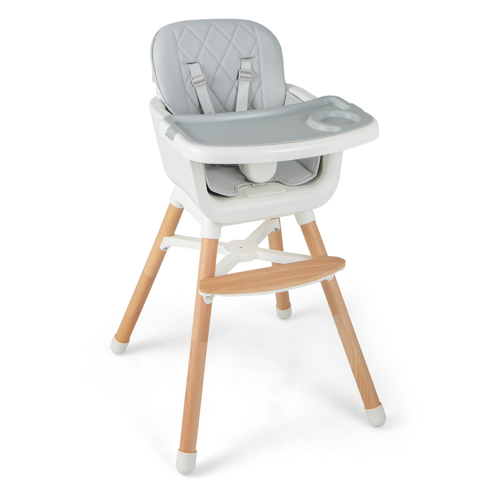 6 - in - 1 Convertible Baby High Chair with Adjustable Legs - ChairwayUKBaby ChairAD10035GB - BE6 - in - 1 Convertible Baby High Chair with Adjustable Legs - Beige