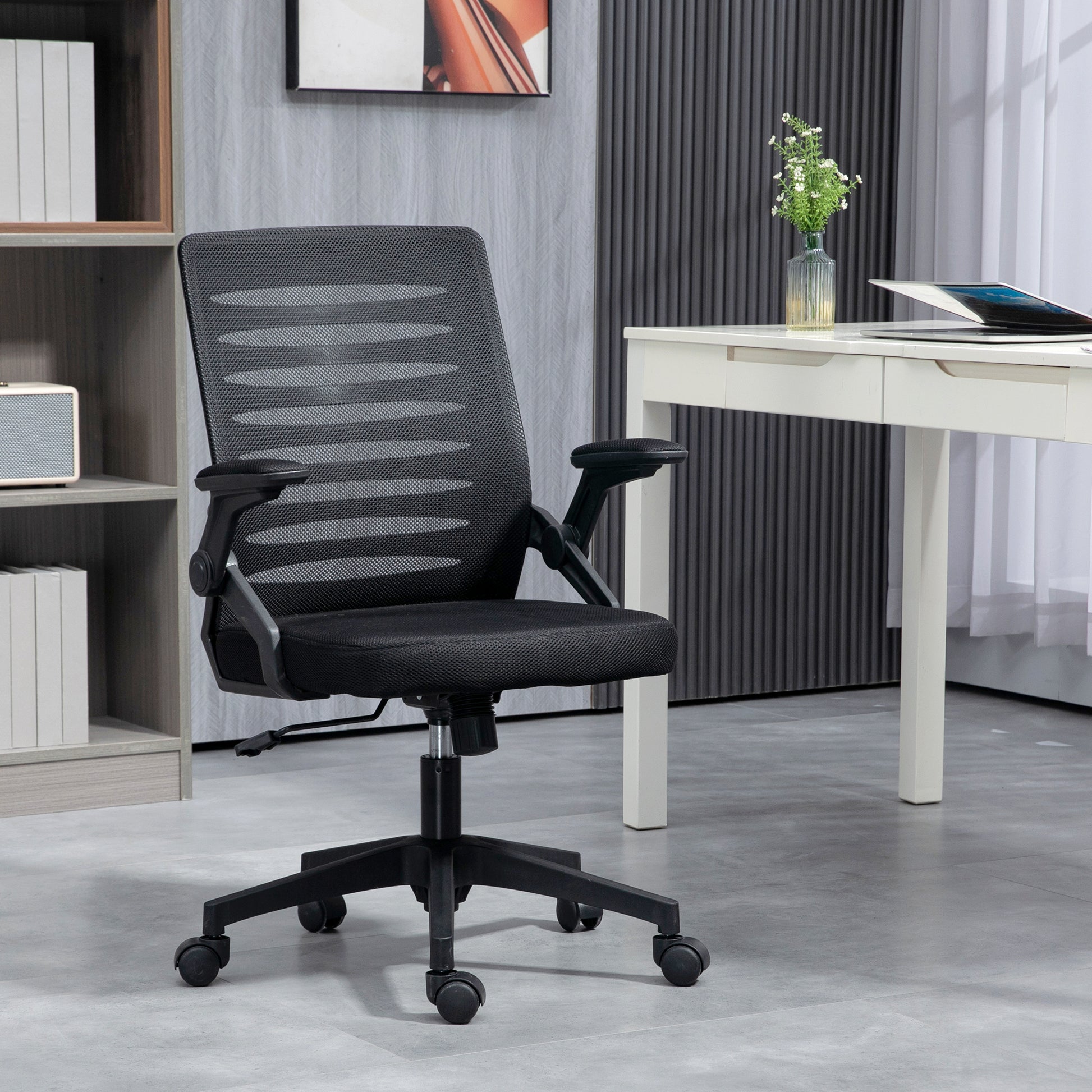 Image for Vinsetto Mesh Office Chair, Swivel Task Computer Chair for Home with Lumbar Support