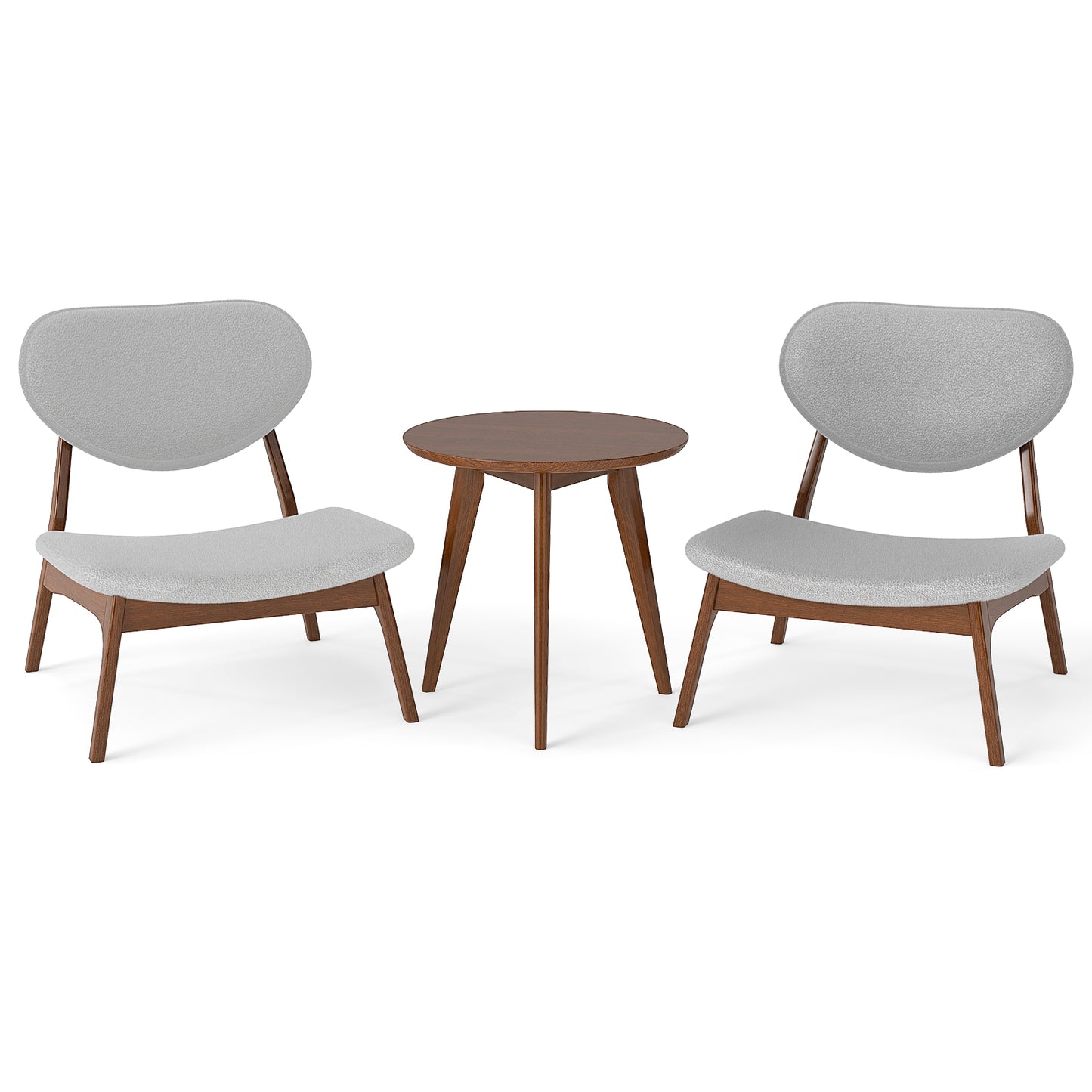 Accent_Chairs_Set_of_2_with_Side_Table_grey Deep, supportive comfort with ergonomic 105° inclined backrests
