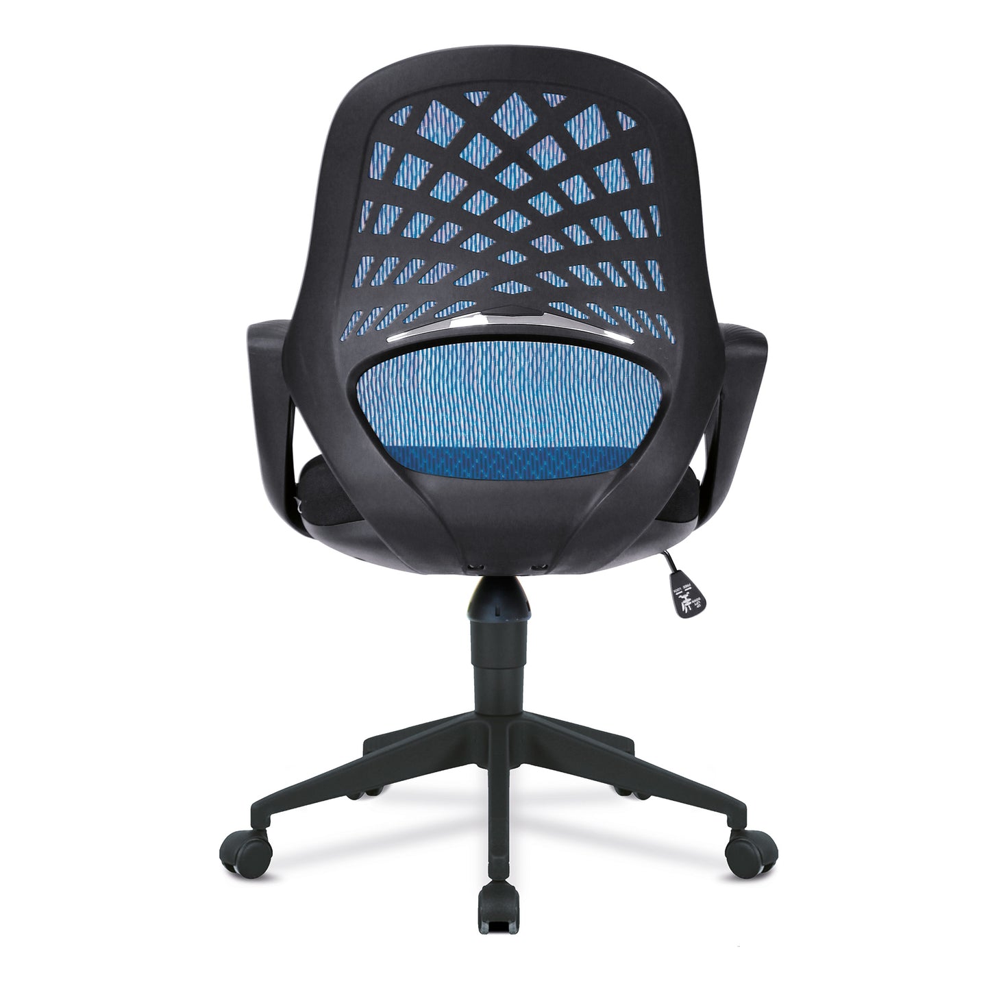 Nautilus Lattice- Mesh Back Operator Armchair with Fluted Black Nylon Base