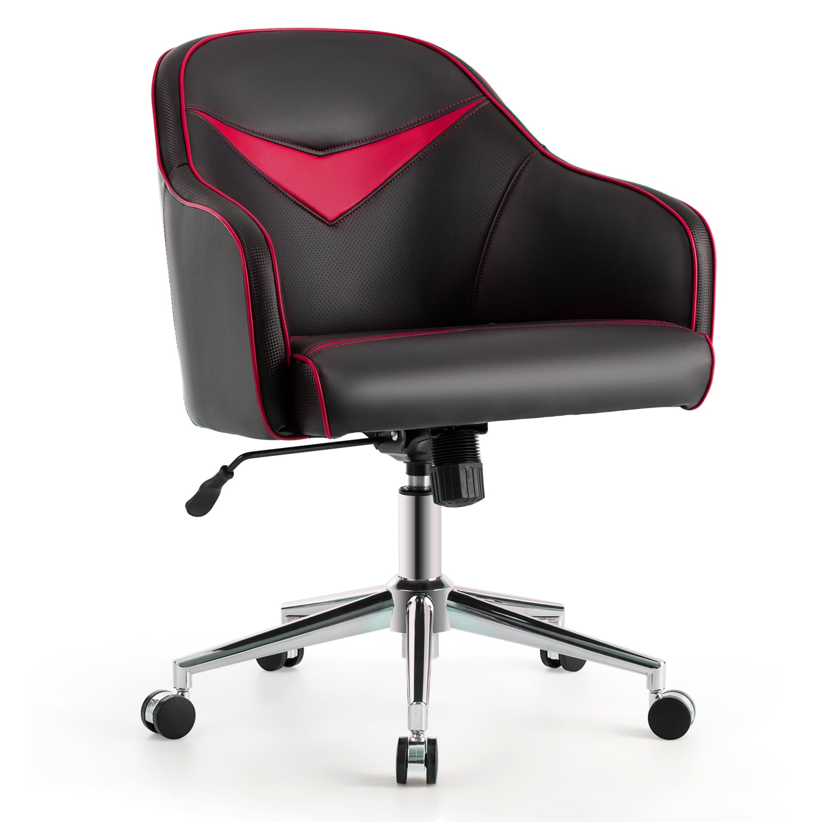Upholstered Gaming Accent Chair with Adjustable Height - ChairwayUK