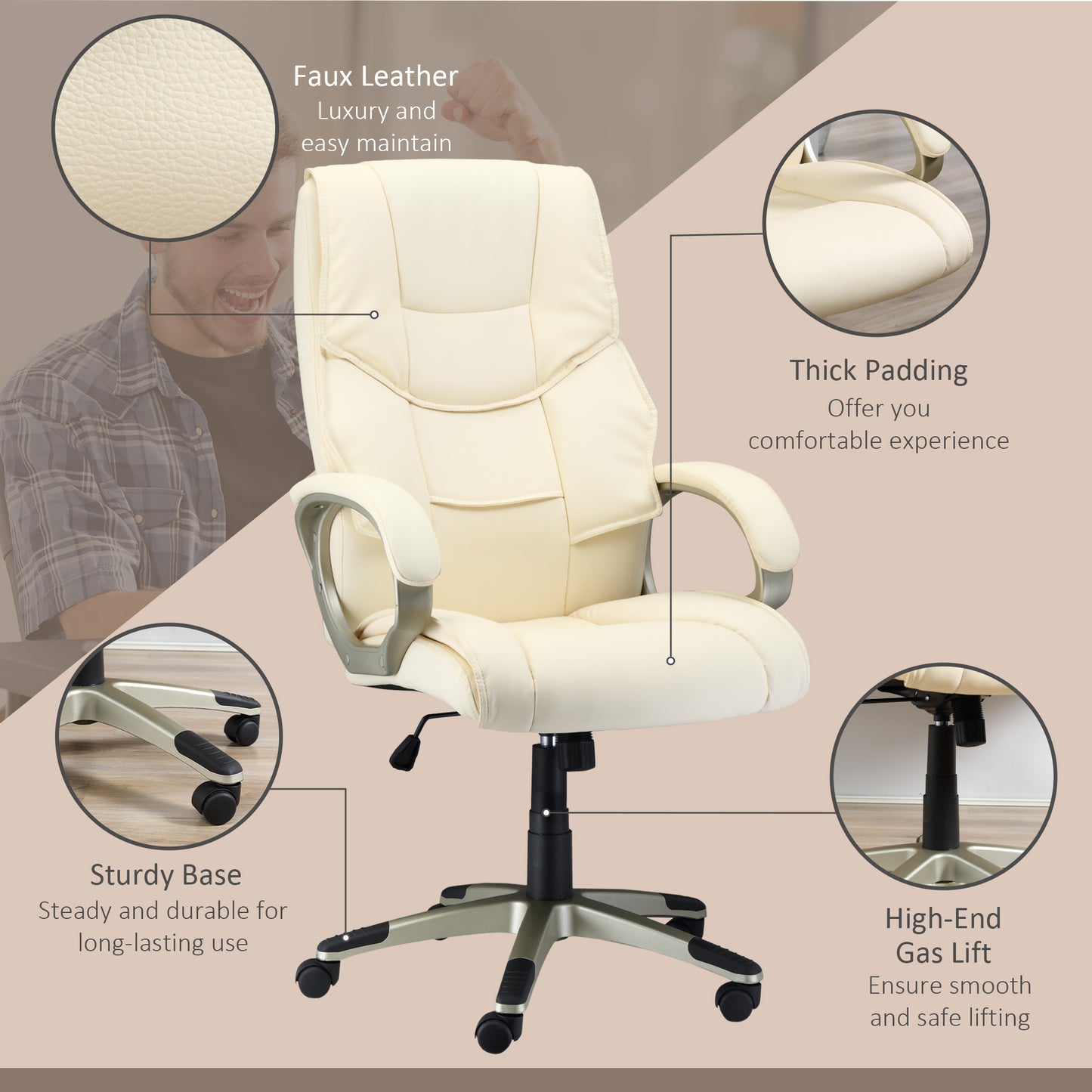 Homcom Computer Chair - Homcom Home Office Chair | ChairwayUK