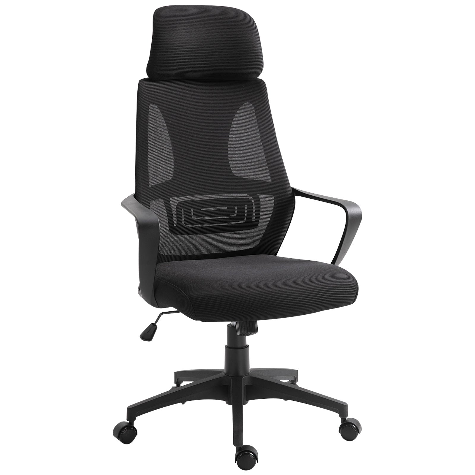 Image for Vinsetto Ergonomic Office Chair w/ Wheel, High Mesh Back, Adjustable Height Home Office Chair - Black