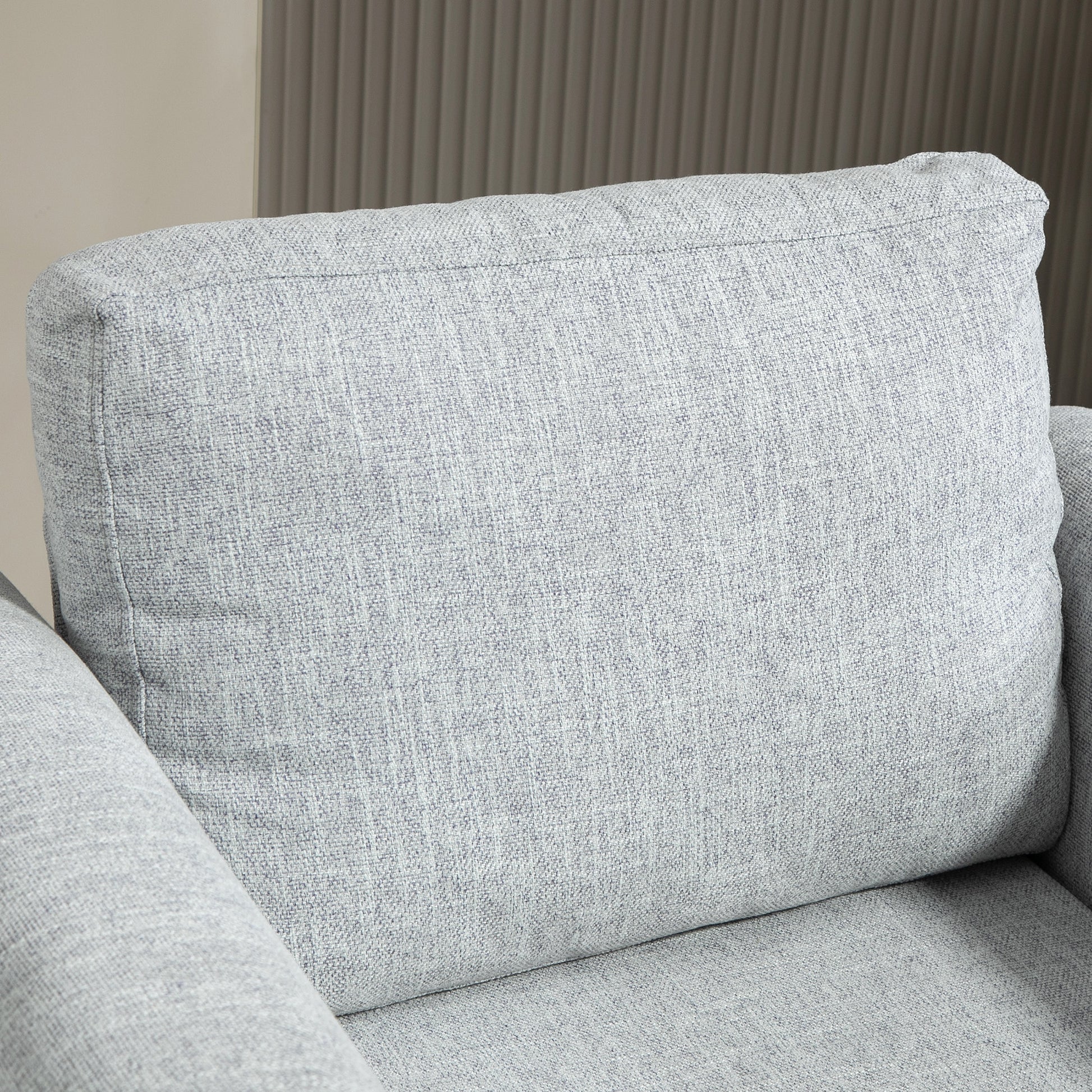 Vintage Accent Chair, Upholstered Occasional Chair with Back Pillow, Rolled Arms, Rubber Wood Legs cushions