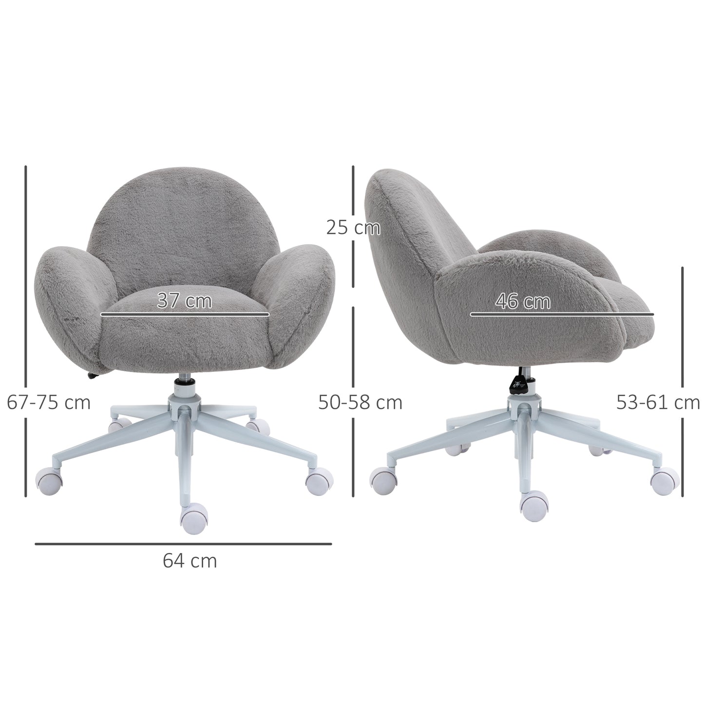 HOMCOM Fluffy Leisure Chair