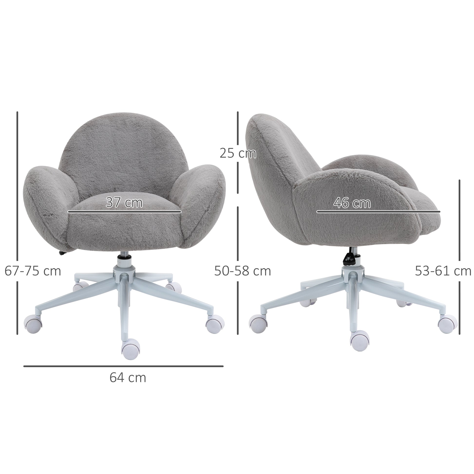 HOMCOM Fluffy Leisure Chair