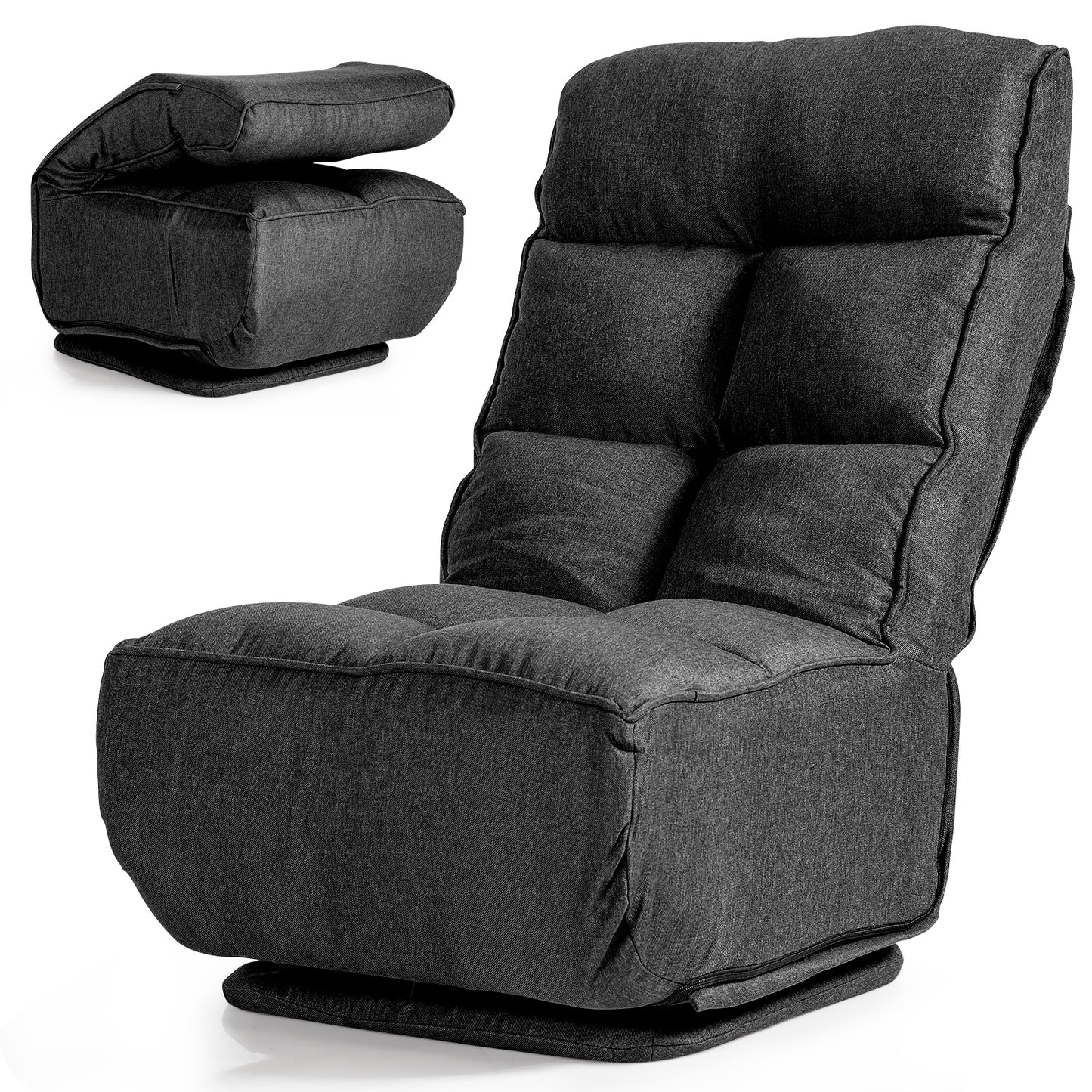 Folding Floor Gaming Chair with 6 Adjustable Positions - ChairwayUK