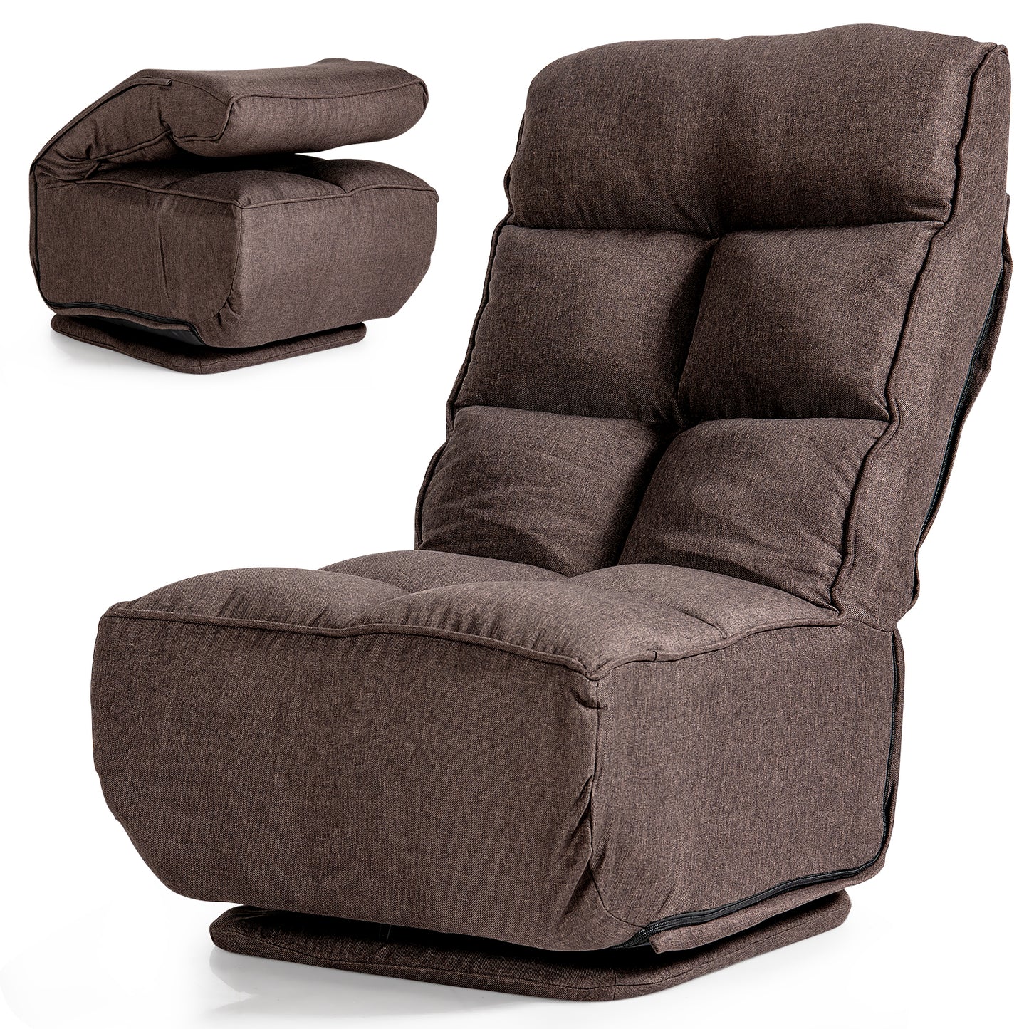 Folding Floor Gaming Chair with 6 Adjustable Positions - ChairwayUK