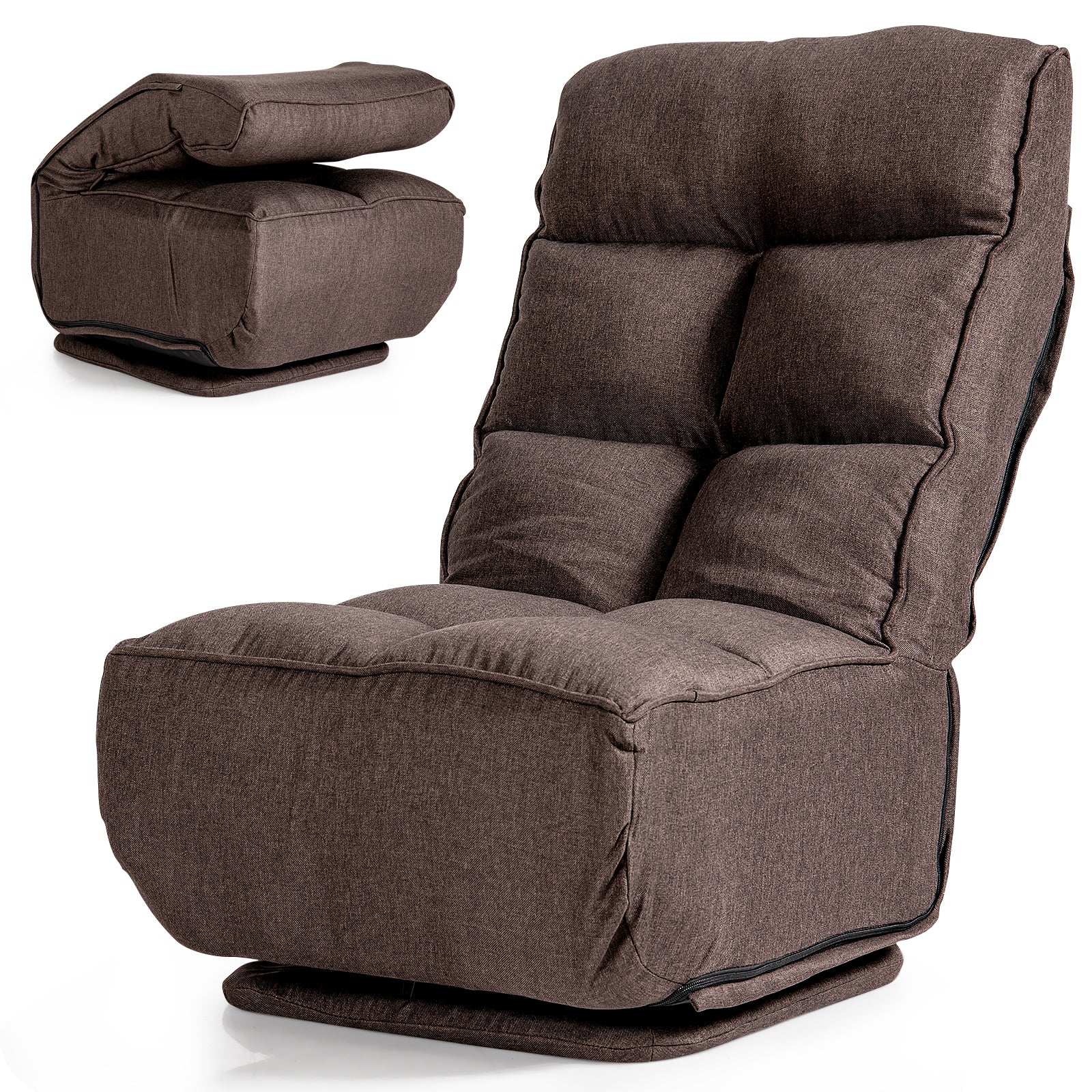 Folding Floor Gaming Chair with 6 Adjustable Positions - ChairwayUK