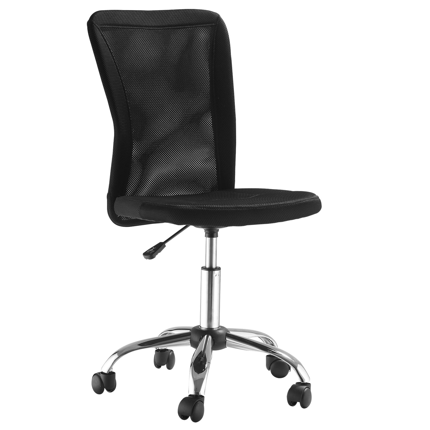 Image for Vinsetto Home Office Mesh Task Chair Ergonomic Armless Mid Back Height Adjustable with Swivel Wheels, Black