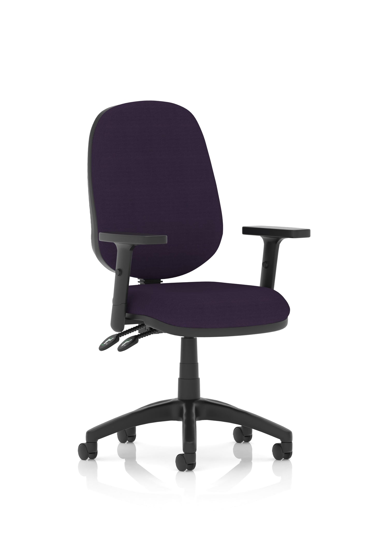 Image ForBrunswick Deluxe Medium Back Stacking Visitor Office Chair with Arms with Castors