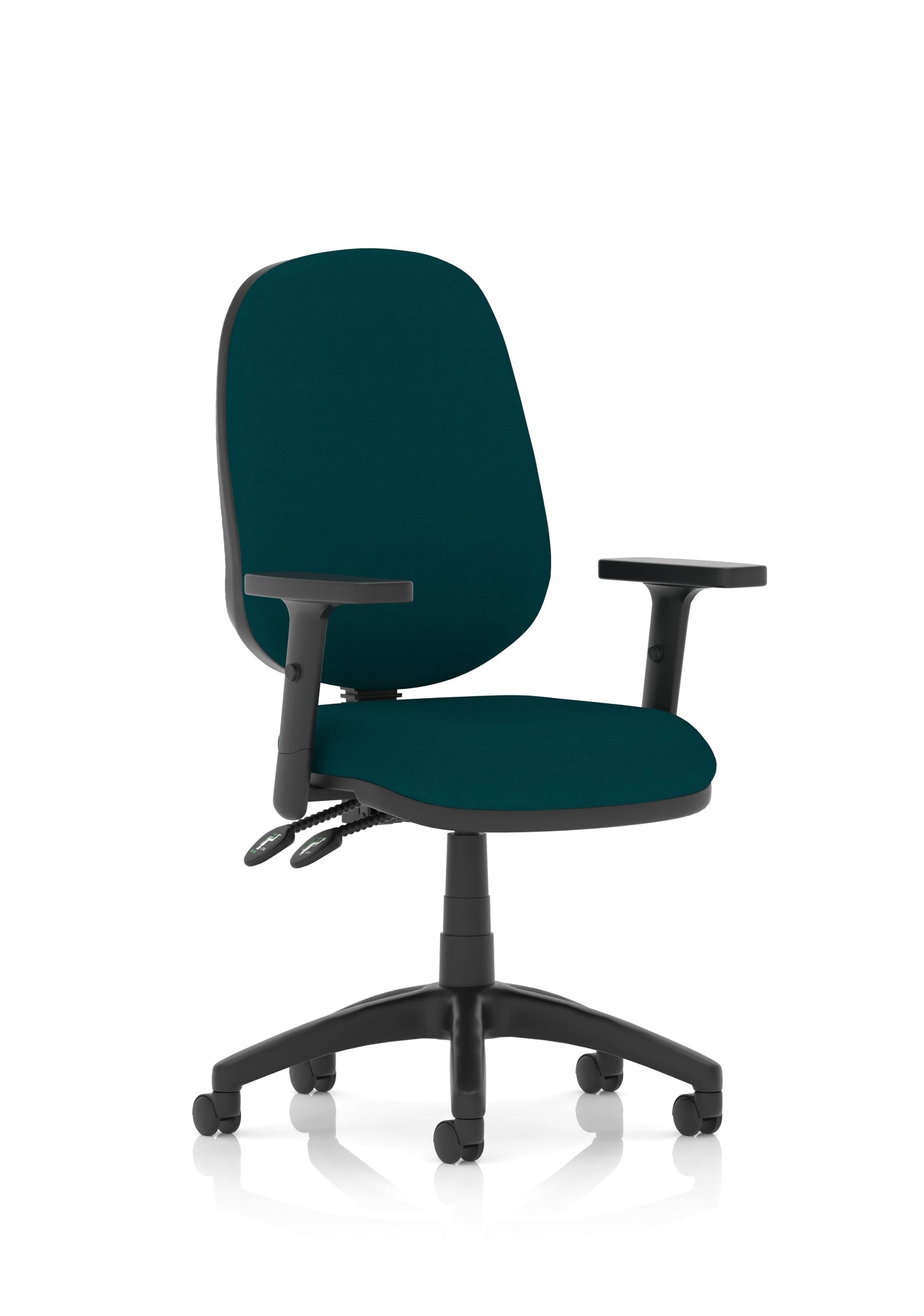 Image ForBrunswick Deluxe Medium Back Stacking Visitor Office Chair with Arms with Castors