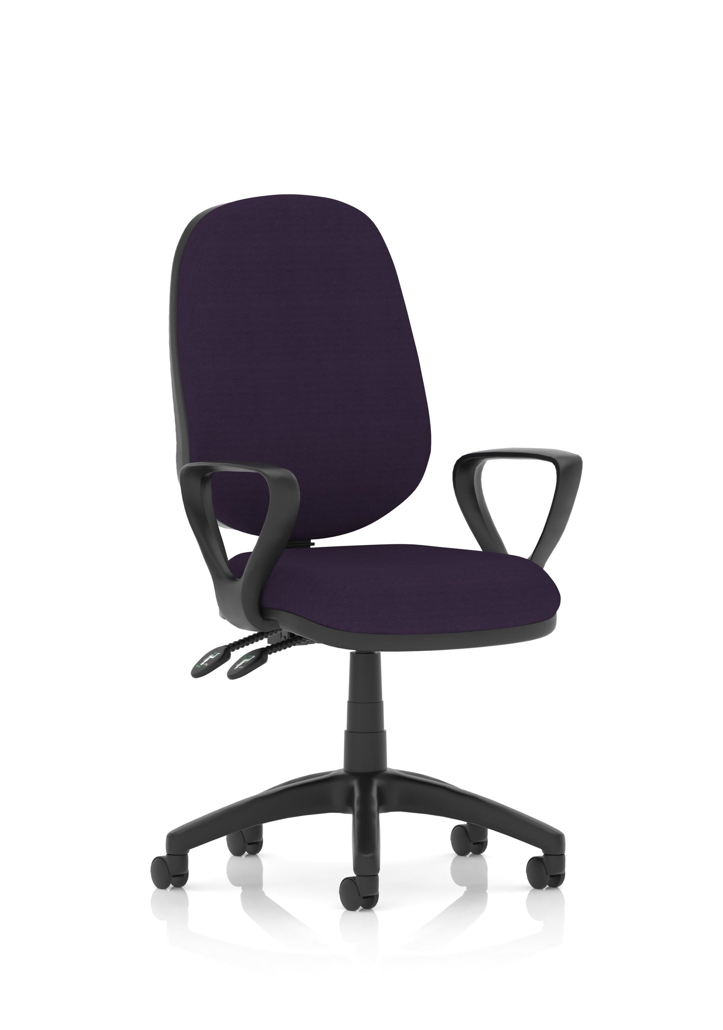 Image ForBrunswick Deluxe Medium Back Stacking Visitor Office Chair with Arms with Castors