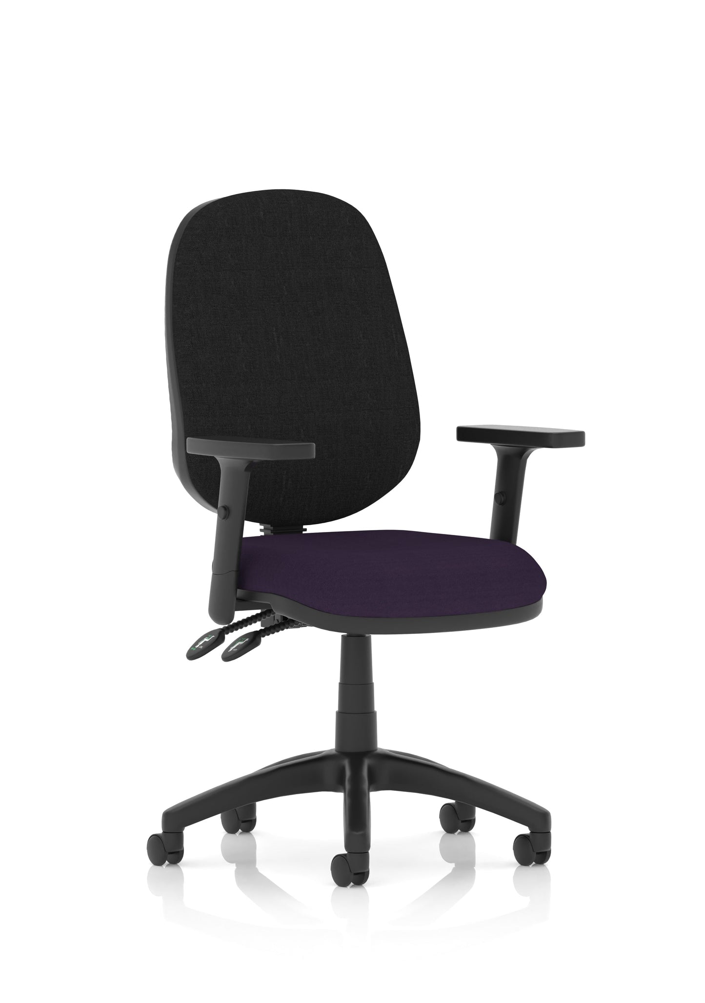 Image ForBrunswick Deluxe Medium Back Stacking Visitor Office Chair with Arms with Castors Bespoke