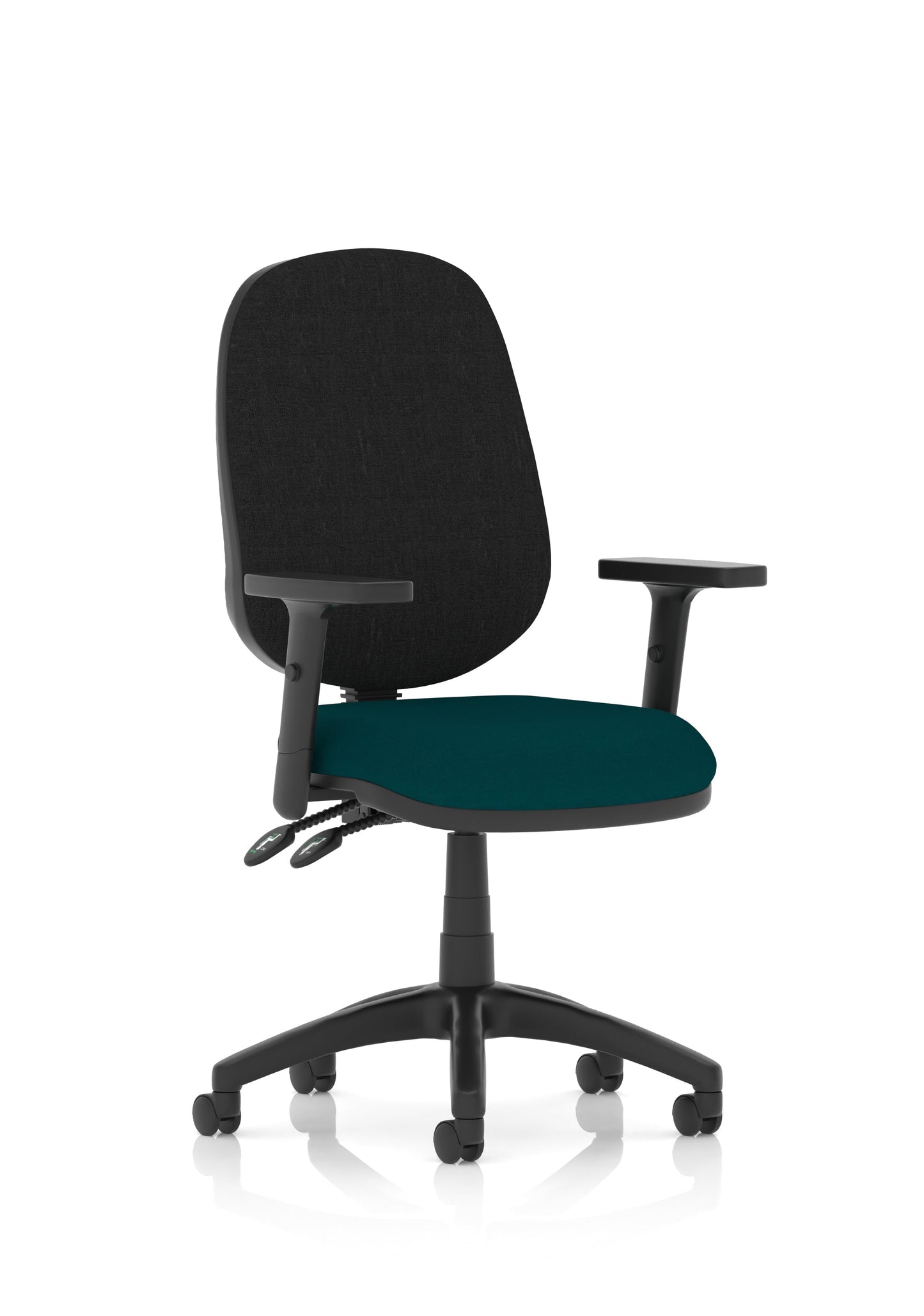 Image ForBrunswick Deluxe Medium Back Stacking Visitor Office Chair with Arms with Castors