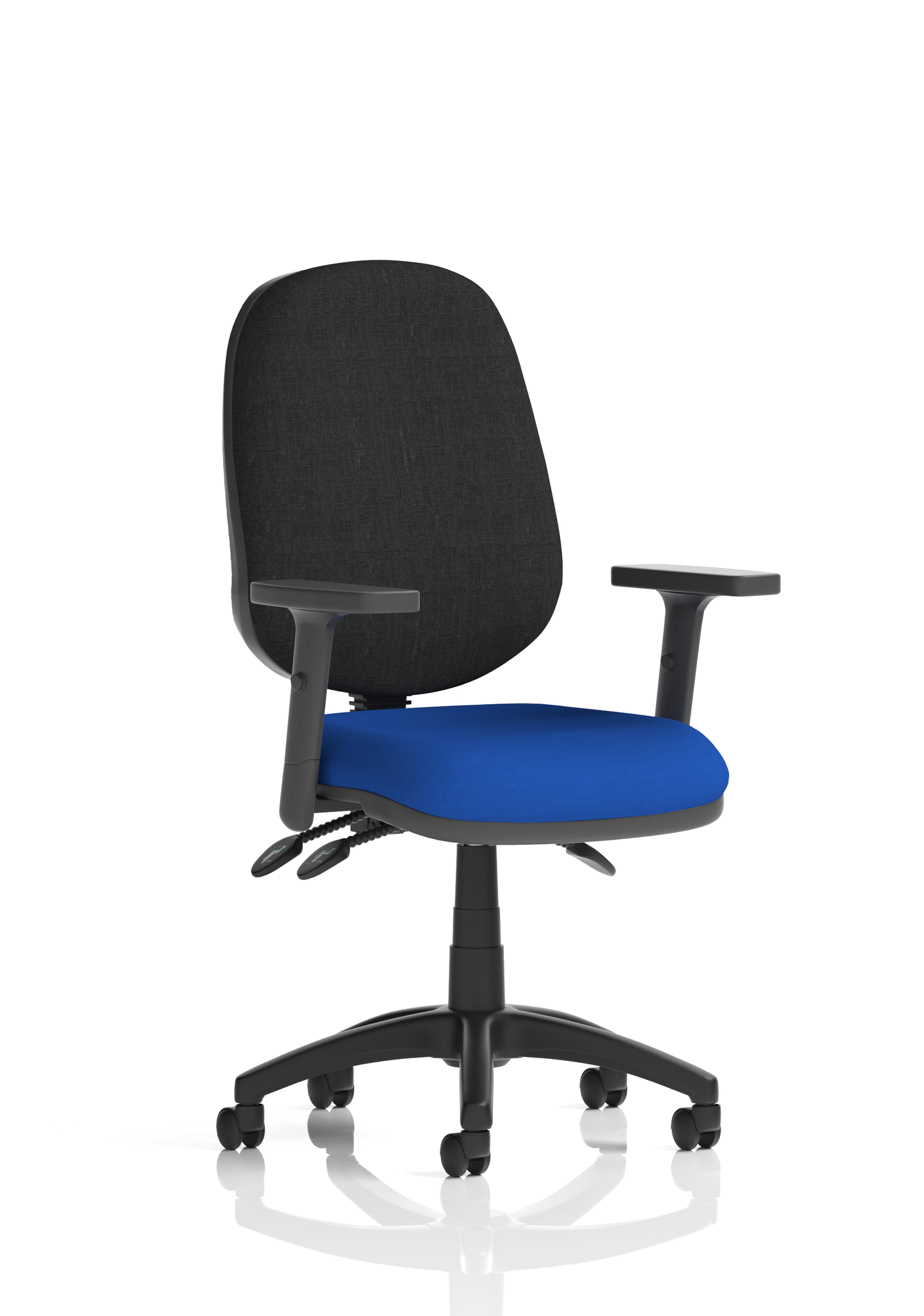 Image For Chiro Plus High Back Ergonomic Posture Chair Black with Arms