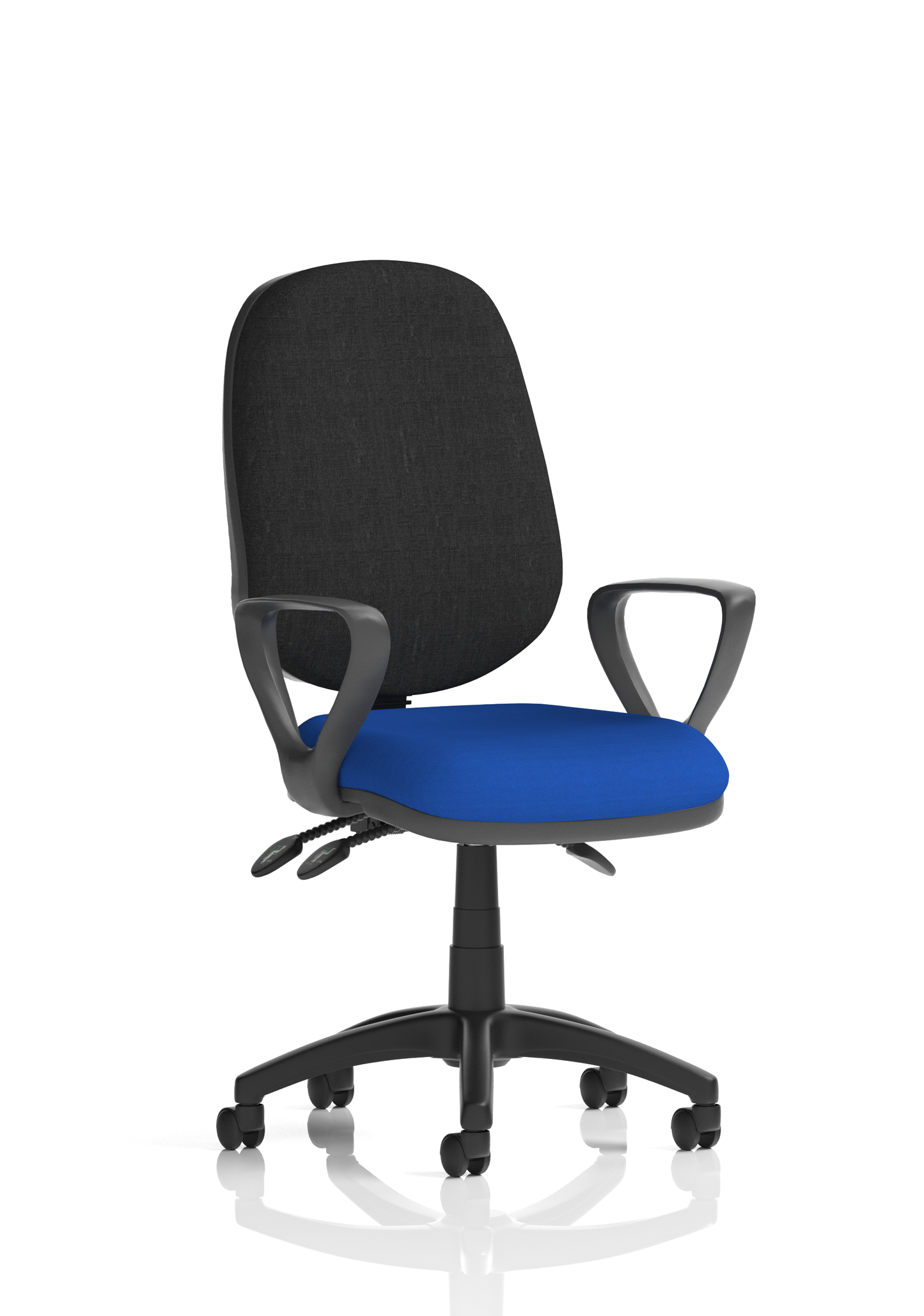Image For Chiro Plus High Back Ergonomic Posture Chair Black with Arms
