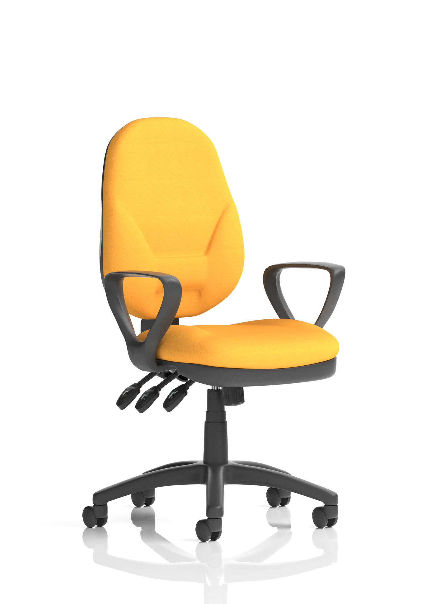 Image For Eclipse Plus I Medium Back Task Operator Office Chair with Hi Rise Draughtsman Kit