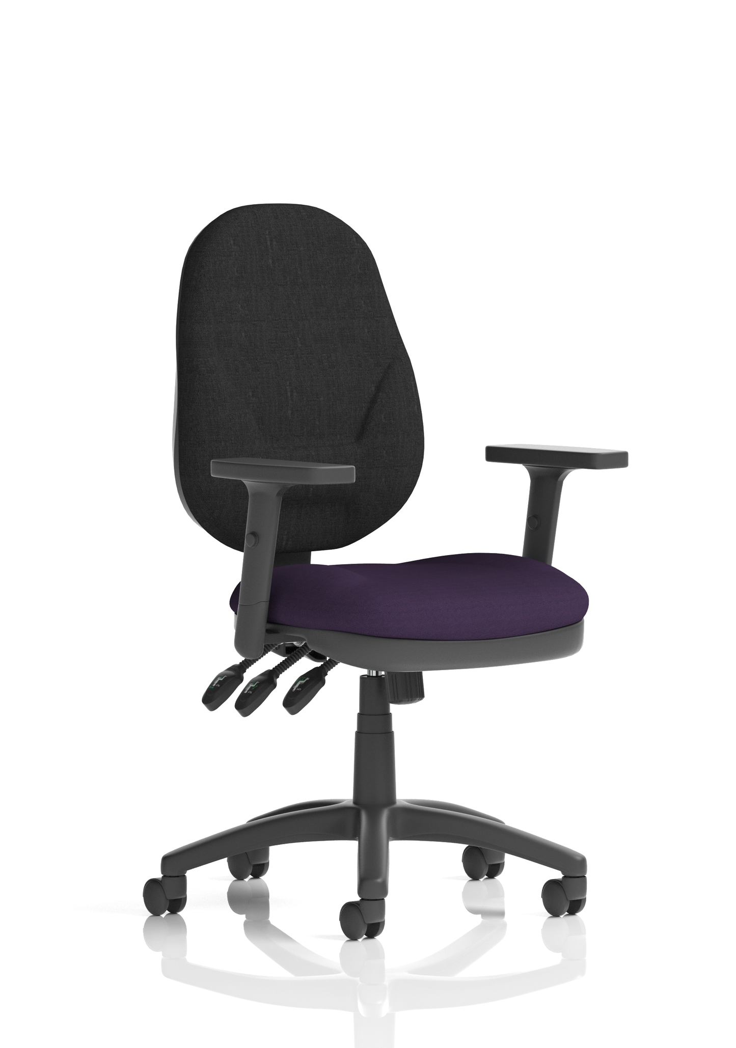 Image For Eclipse Plus I Medium Back Task Operator Office Chair with Hi Rise Draughtsman Kit