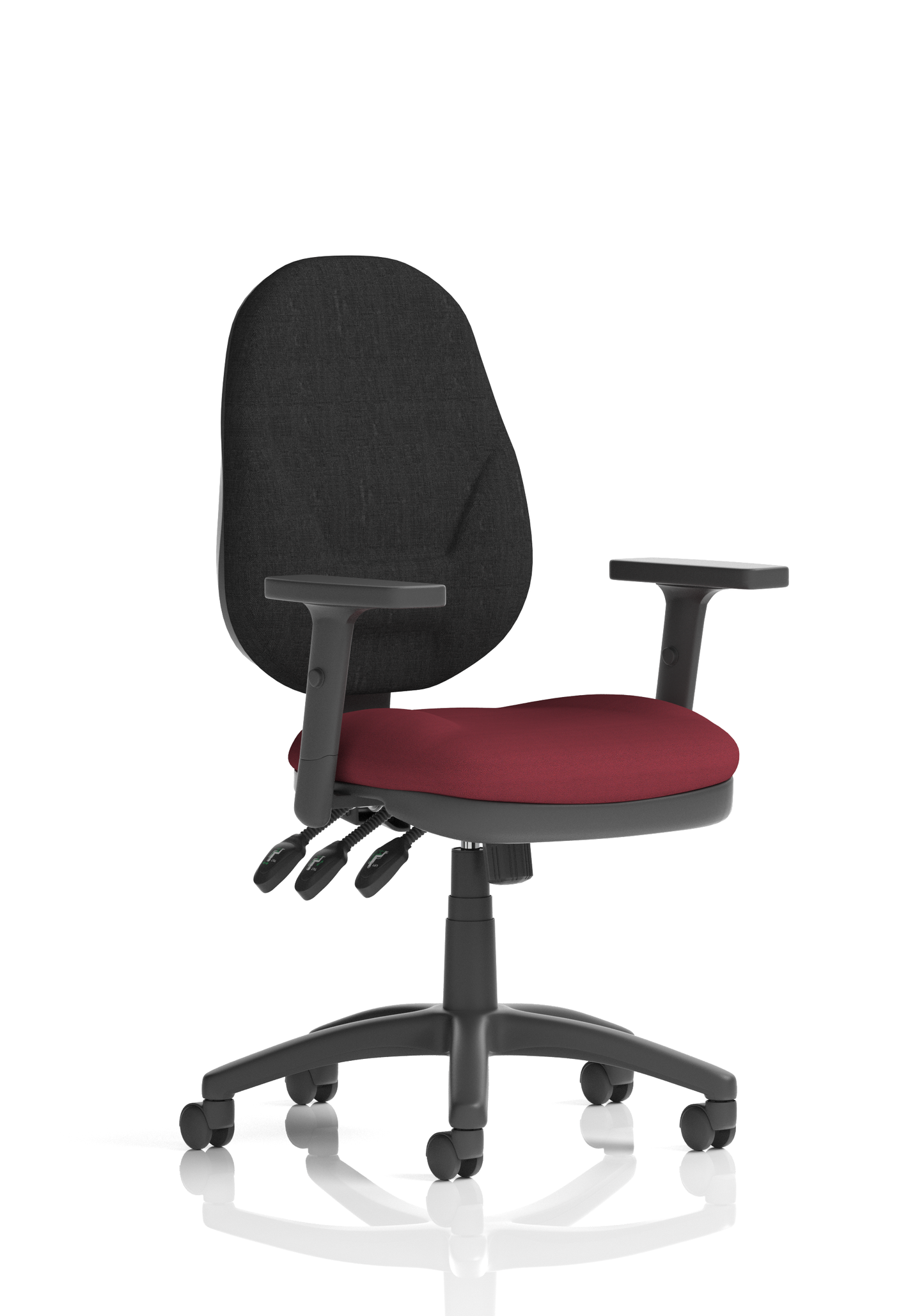 Image For Eclipse Plus I Medium Back Task Operator Office Chair with Hi Rise Draughtsman Kit