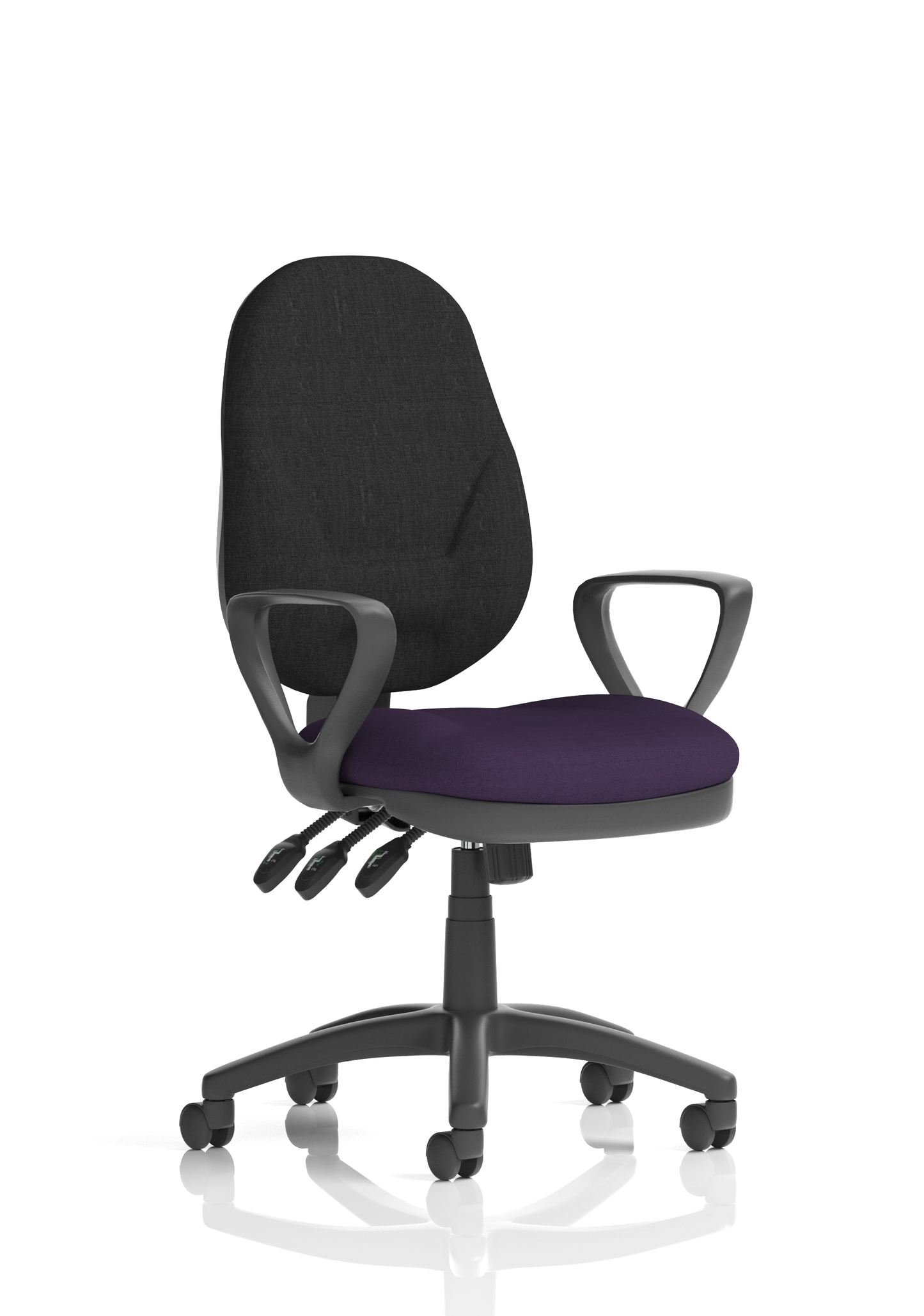 Image For Eclipse Plus I Medium Back Task Operator Office Chair with Hi Rise Draughtsman Kit