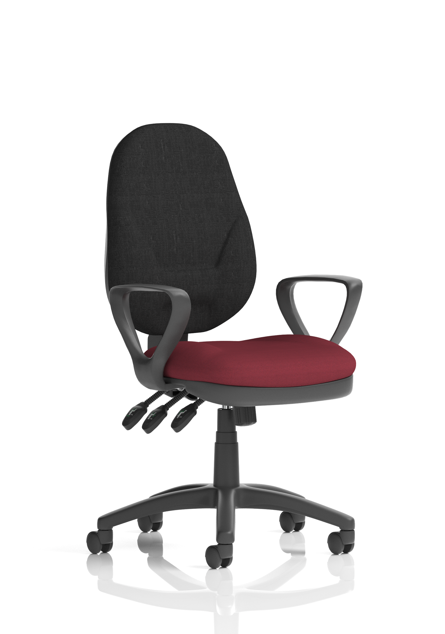 Image For Eclipse Plus I Medium Back Task Operator Office Chair with Hi Rise Draughtsman Kit