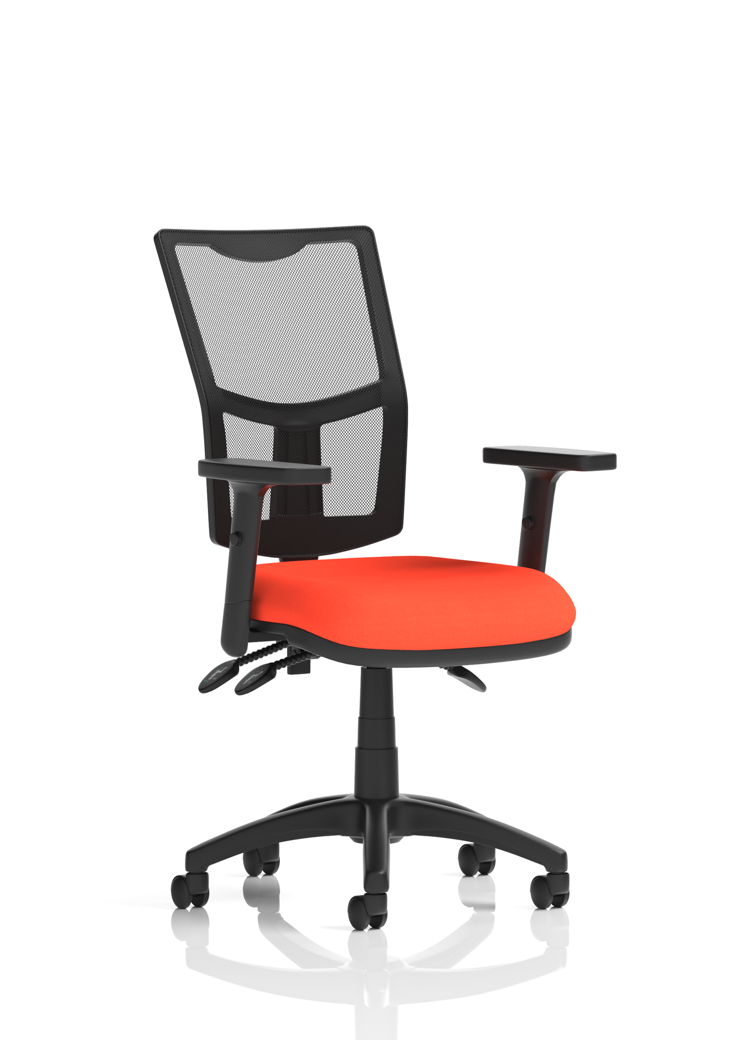 Image For Crew Task Operator Mesh Chair With Folding Arms