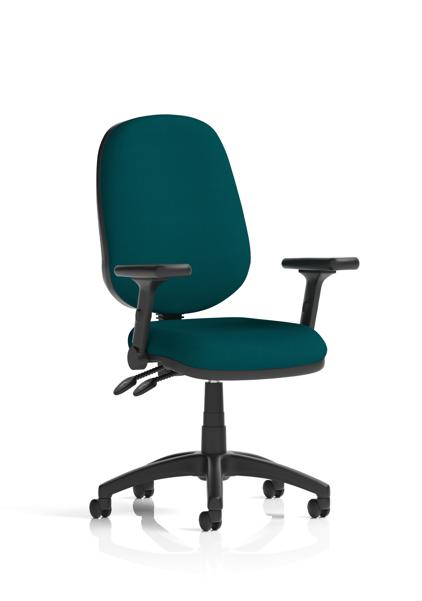 Image ForBrunswick Deluxe Medium Back Stacking Visitor Office Chair with Arms with Castors Bespoke