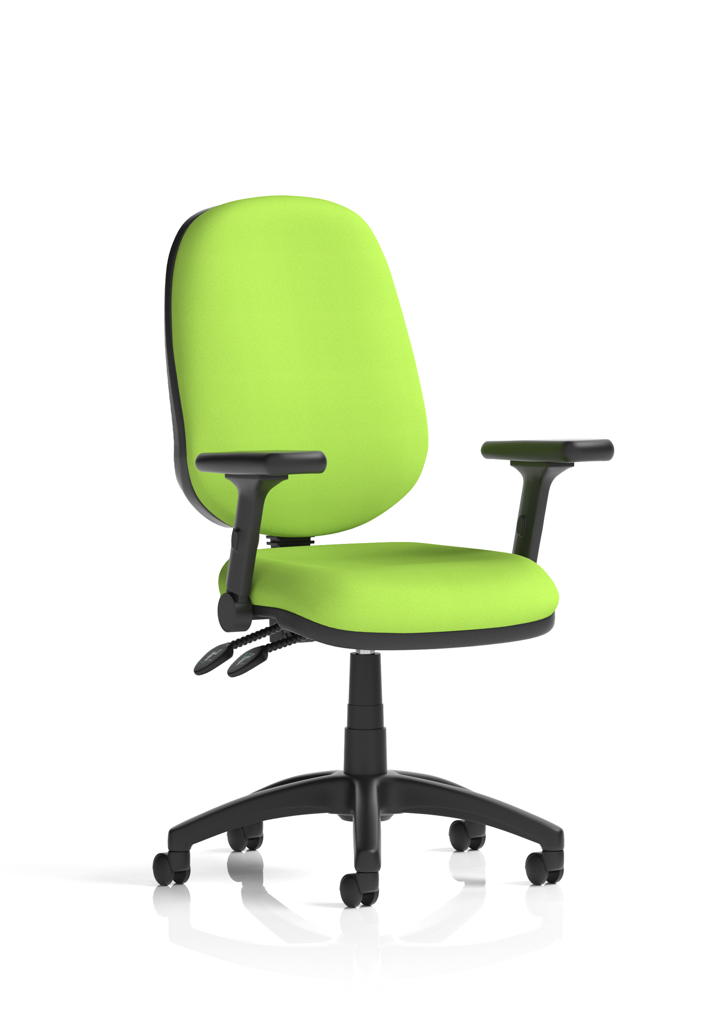 Image ForBrunswick Deluxe Medium Back Stacking Visitor Office Chair with Arms with Castors Bespoke