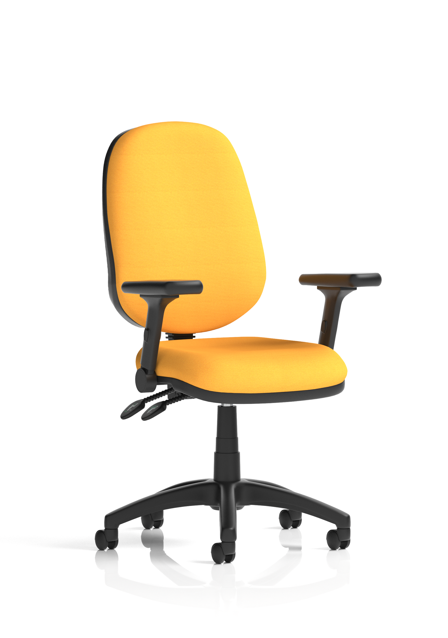 Image ForBrunswick Deluxe Medium Back Stacking Visitor Office Chair with Arms with Castors Bespoke