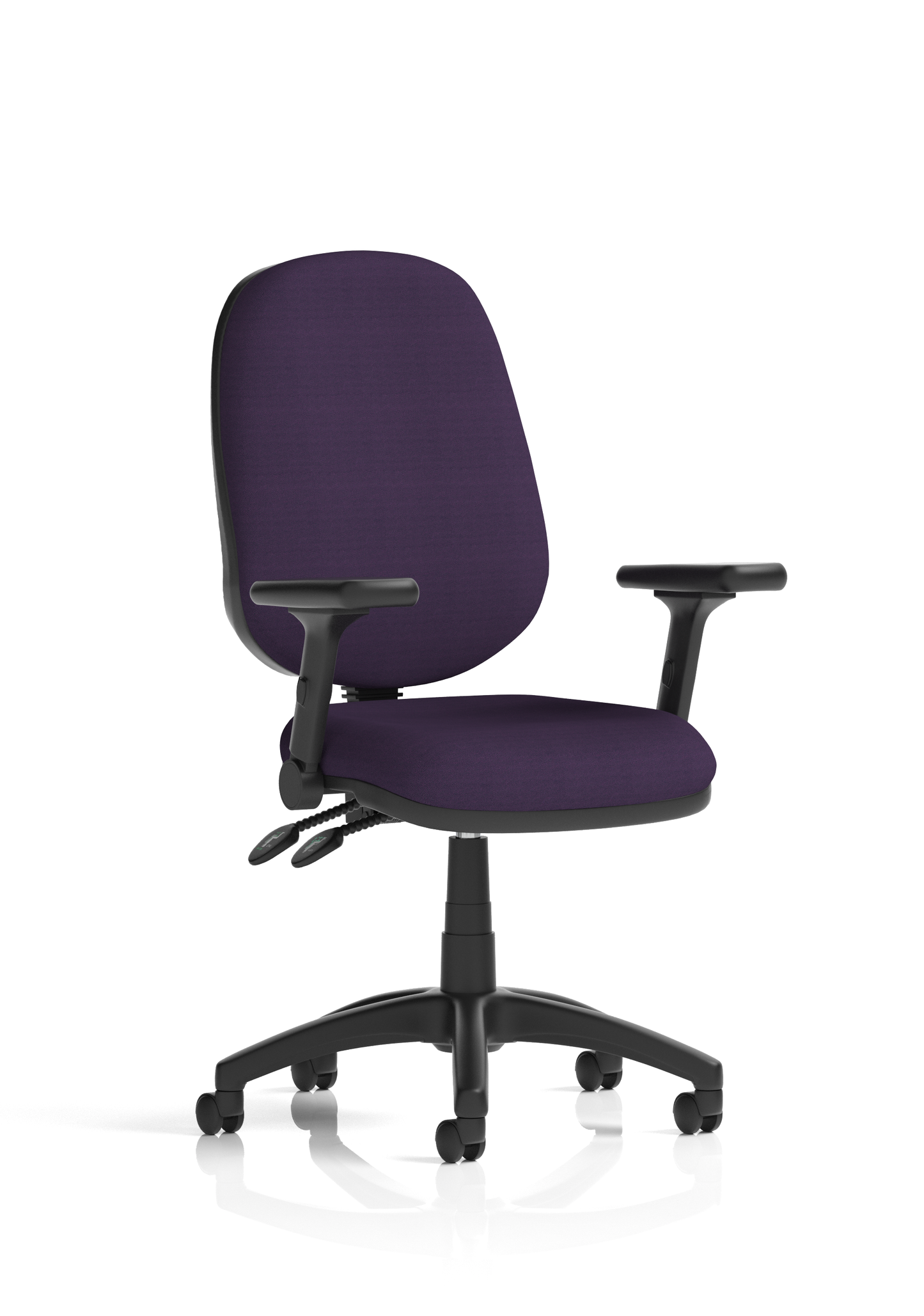 Image ForBrunswick Deluxe Medium Back Stacking Visitor Office Chair with Arms with Castors Bespoke