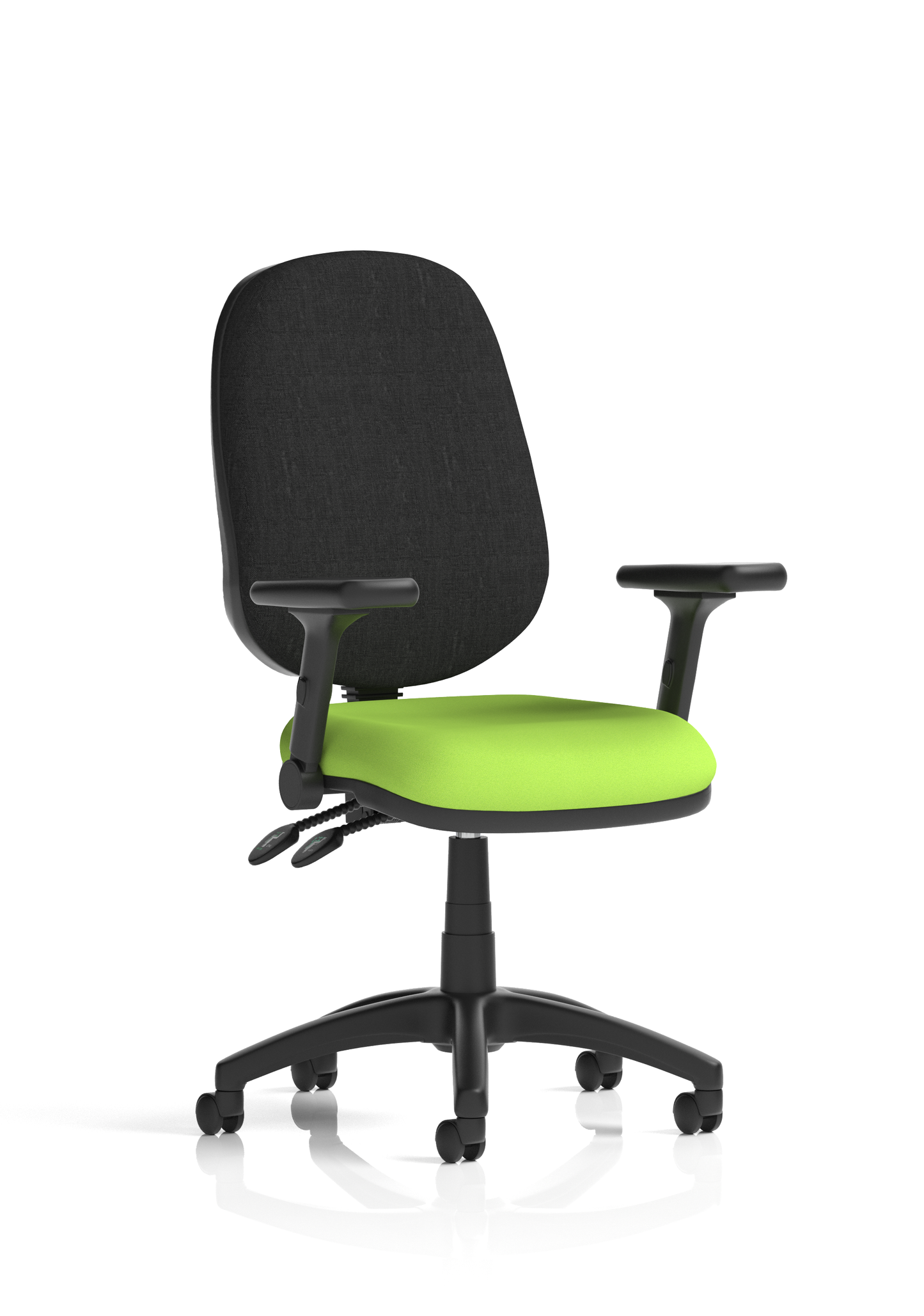 Image ForBrunswick Deluxe Medium Back Stacking Visitor Office Chair with Arms with Castors Bespoke