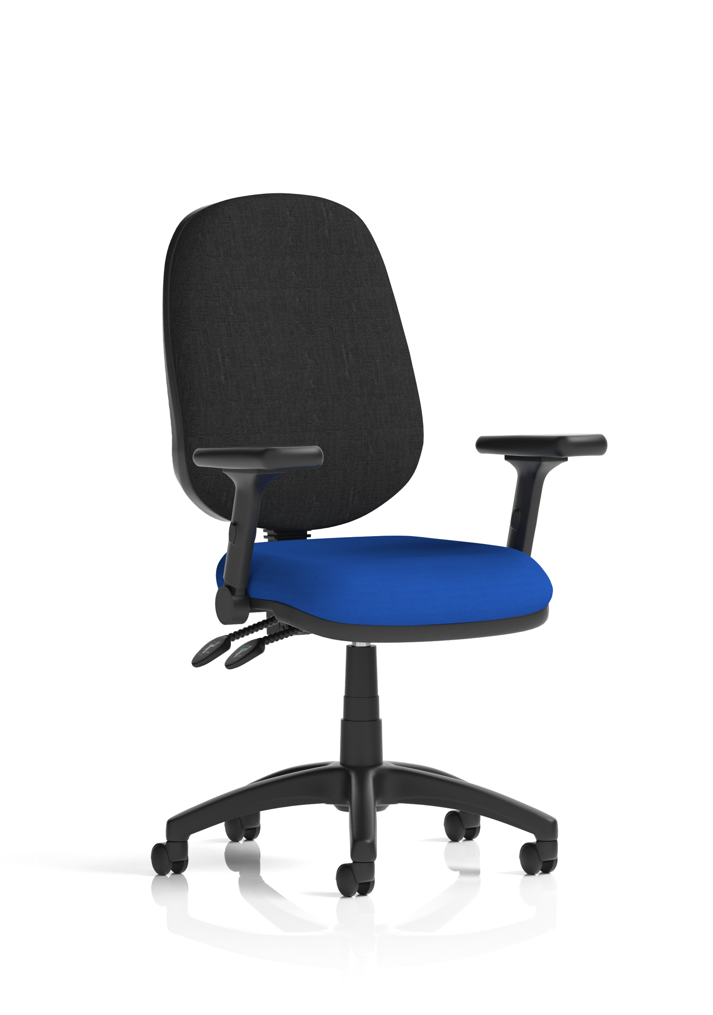 Image ForBrunswick Deluxe Medium Back Stacking Visitor Office Chair with Arms with Castors Bespoke