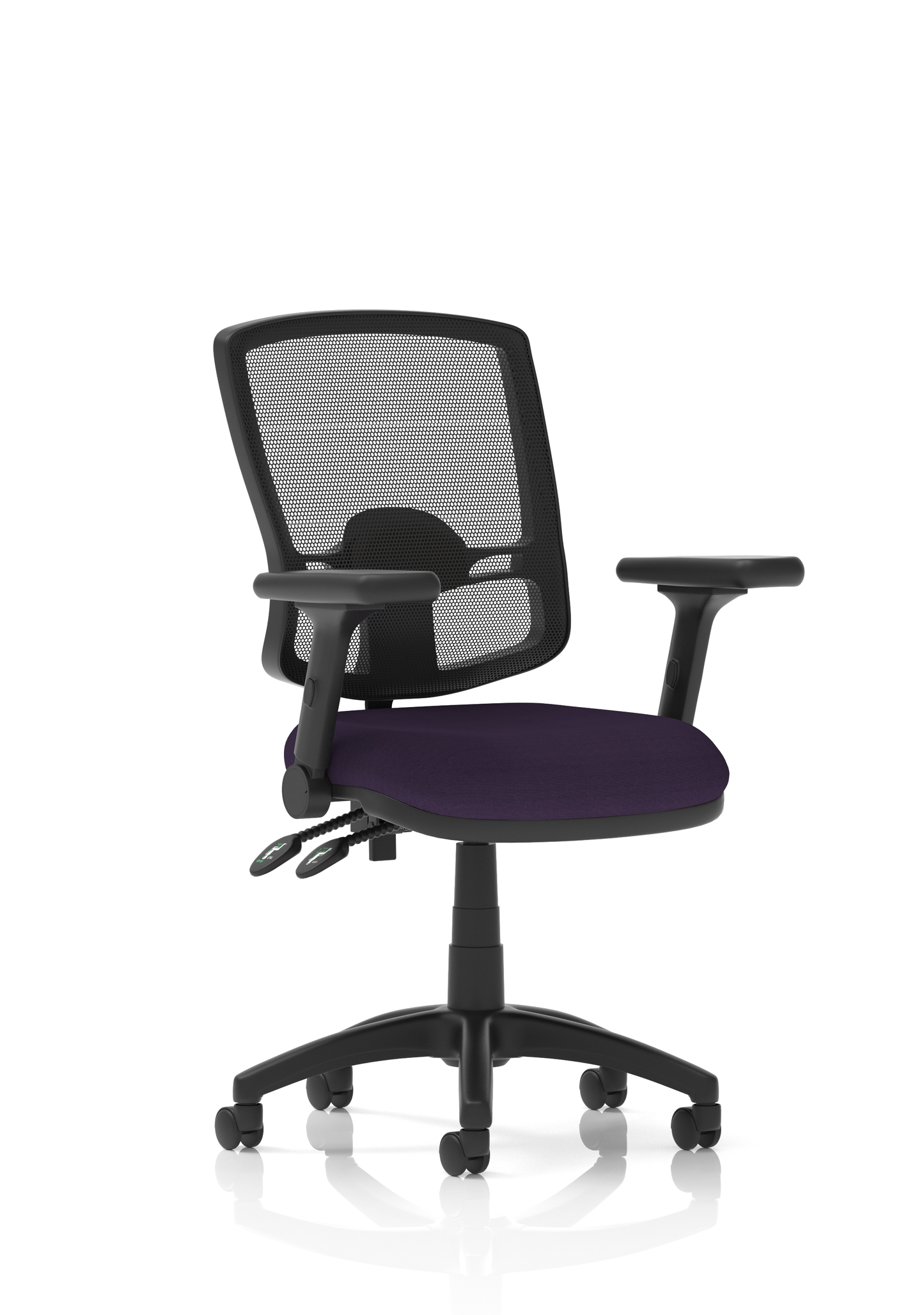 Image ForBrunswick Deluxe Medium Back Stacking Visitor Office Chair with Arms