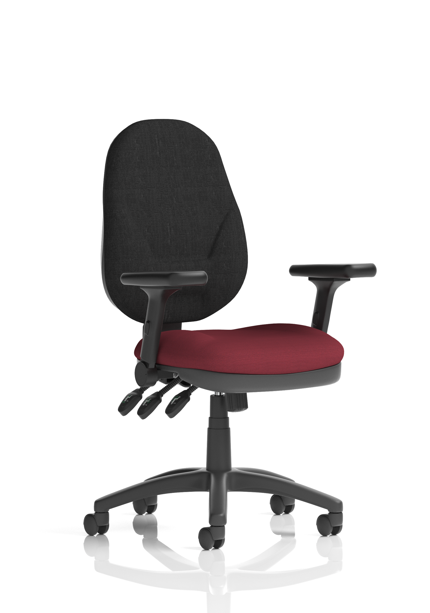 Image For Eclipse Plus I Medium Back Task Operator Office Chair with Hi Rise Draughtsman Kit