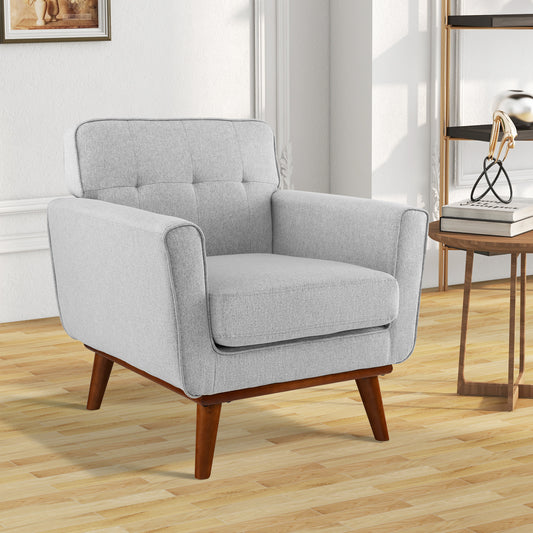 Modern Accent Armchair with Removable Padded Seat Cushion