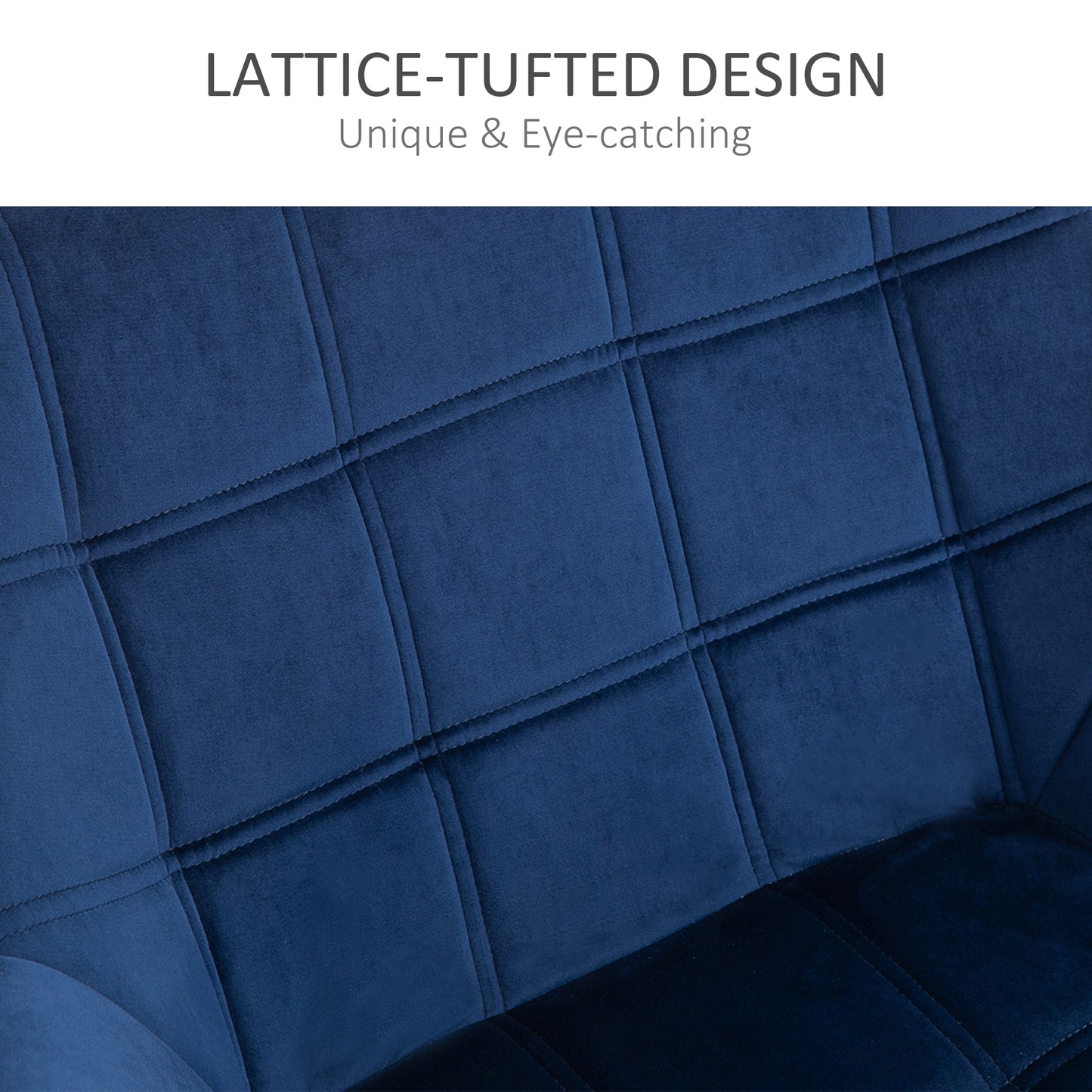 Armchair Accent Chair, Vanity Chair with Wide Arms, Slanted Back, Padding, Metal Frame, Wooden Legs, Home Bedroom Furniture Seating, Set of 2