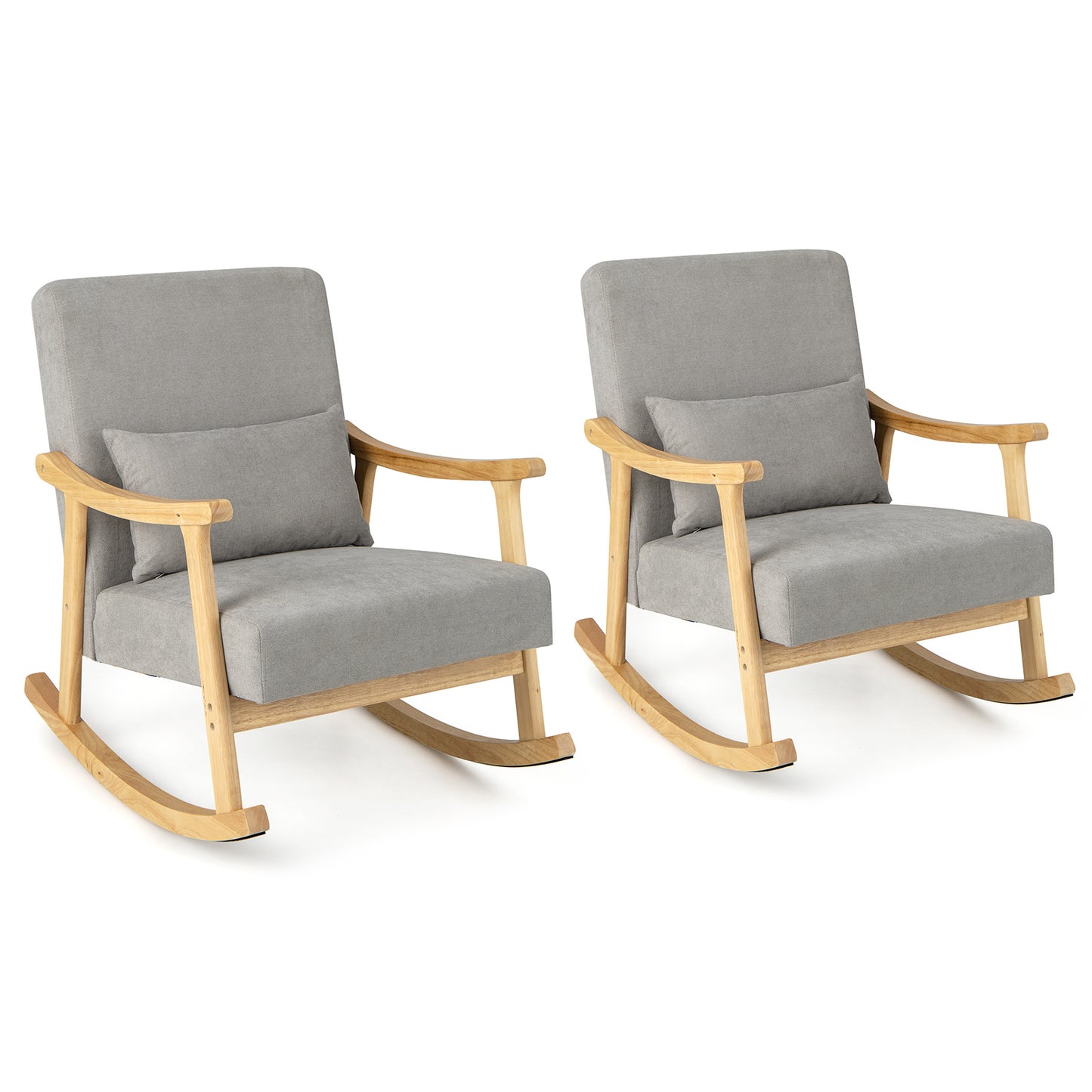 Nursery_Rocking_Accent_Chair_Rocker_Armchair_with_Rubber_Wood_Armrests Anti-slip felt foot pads protect floors and improve stability
