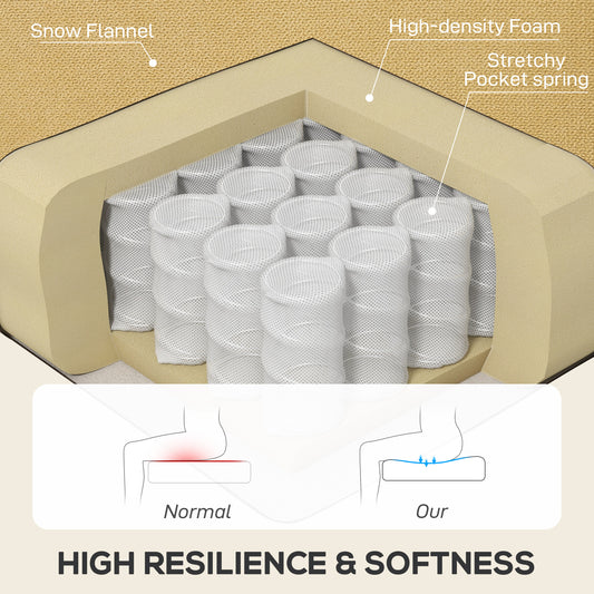 Wingback Accent Chair, Retro Upholstered Button Tufted Occasional Chair for Living Room and Bedroom