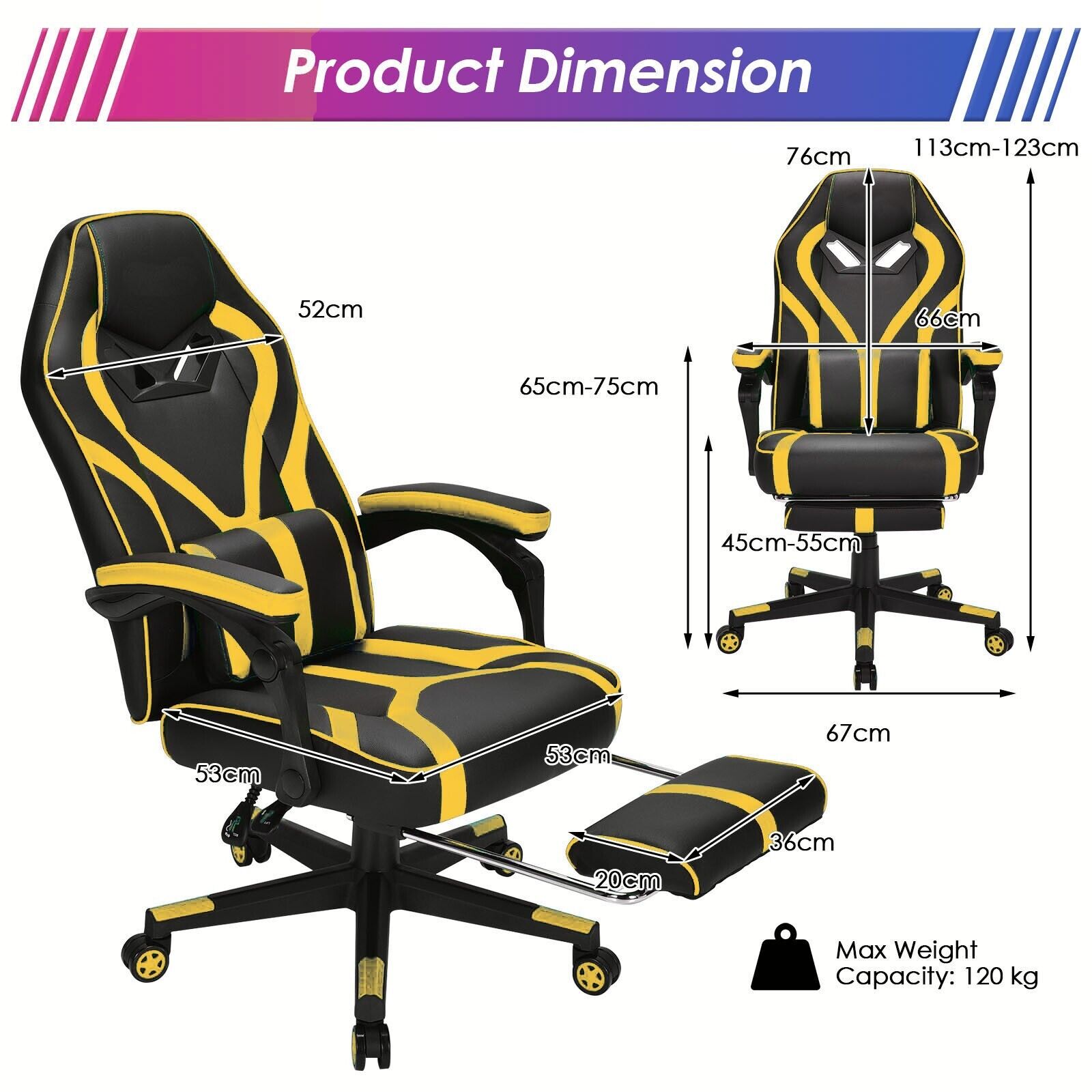 Ergonomic Swivel Gaming Chair