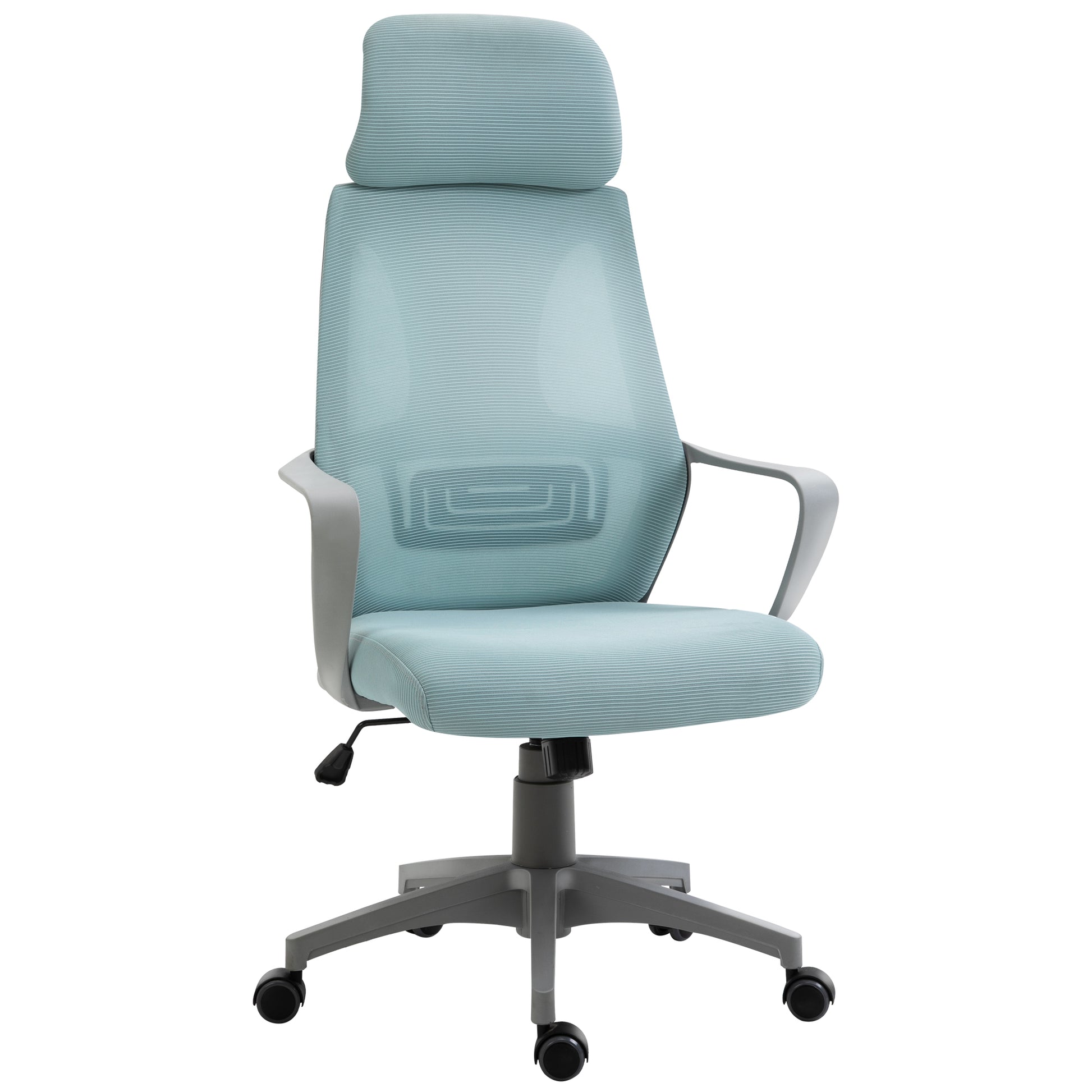 Image for Vinsetto Ergonomic Office Chair w/ Wheel, High Mesh Back, Adjustable Height Home Office Chair - Blue