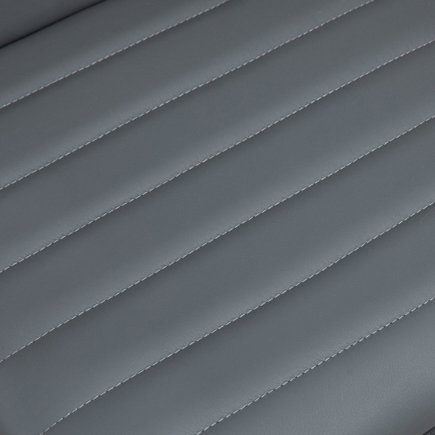 HOMCOM Adjustable Swivel Office Chair with Armless Mid-Back in PU Leather and Chrome Base - Black