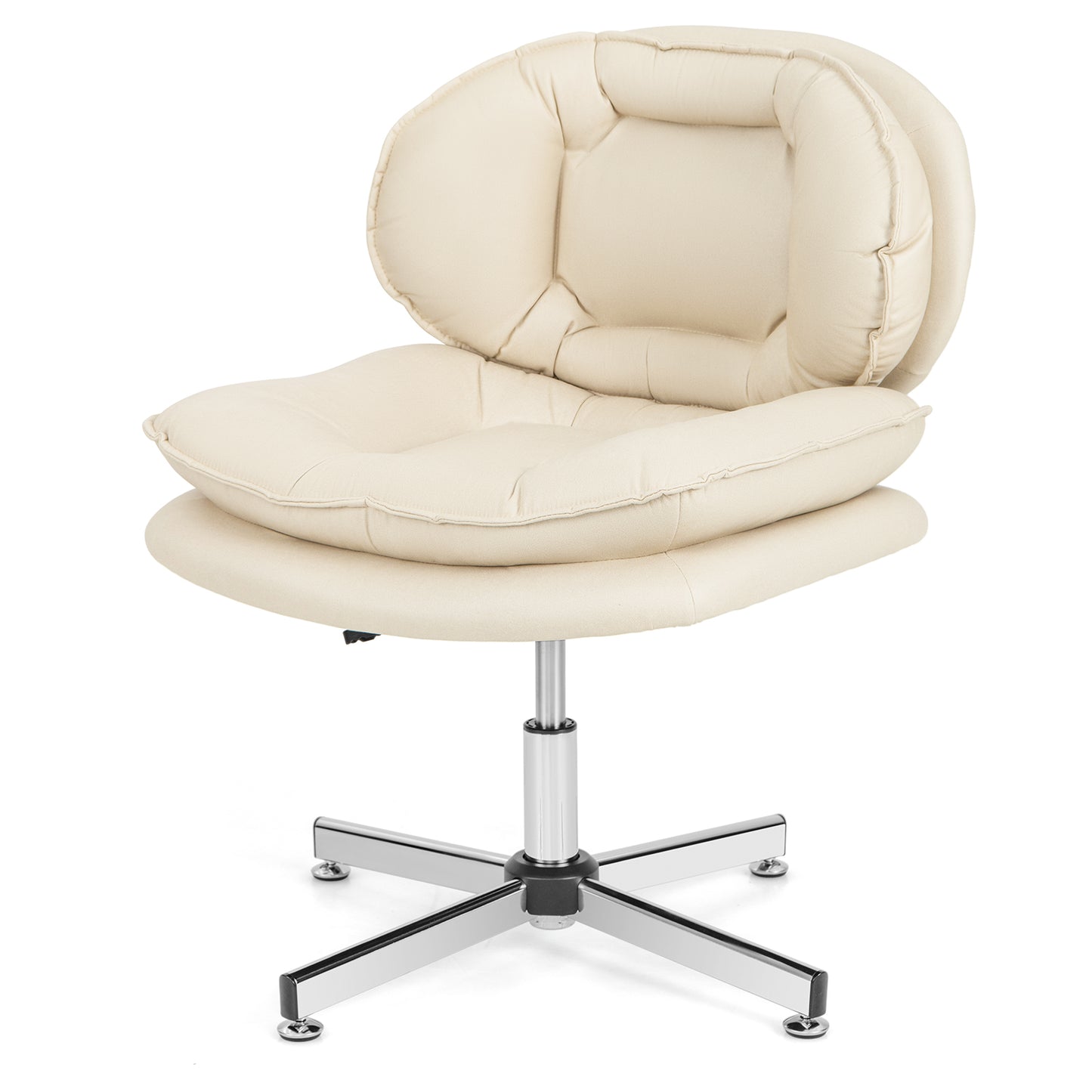 Upholstered Home Office Desk Chair with Double Padded Back and Seat