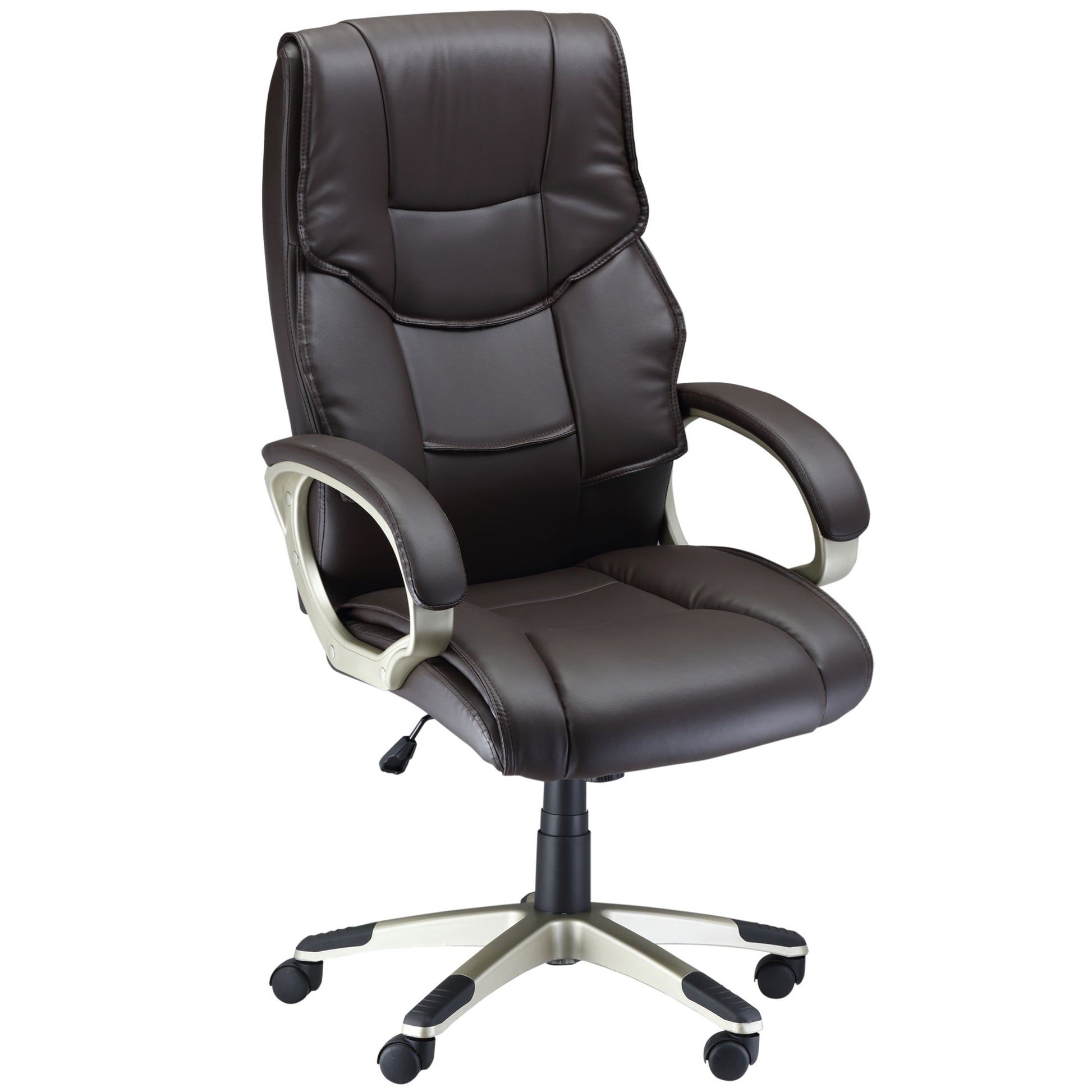 Homcom Office Chair - Desk Chair with Faux | ChairwayUK